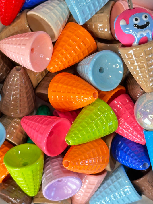 Colorful Cone Shaped Beads