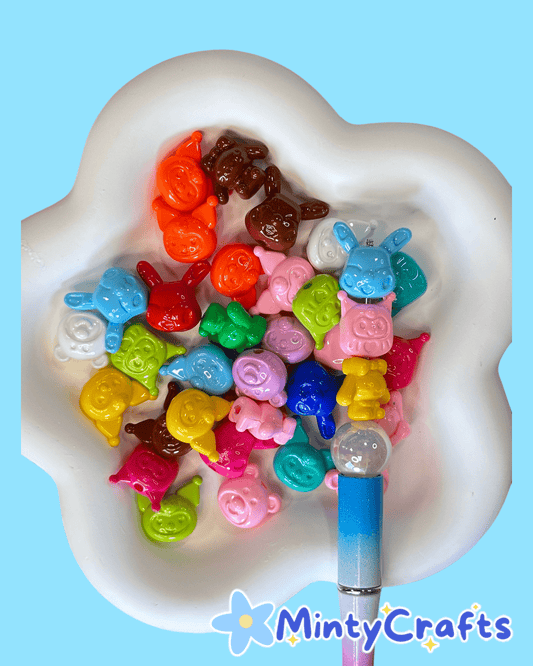Colorful Character Beads Mix