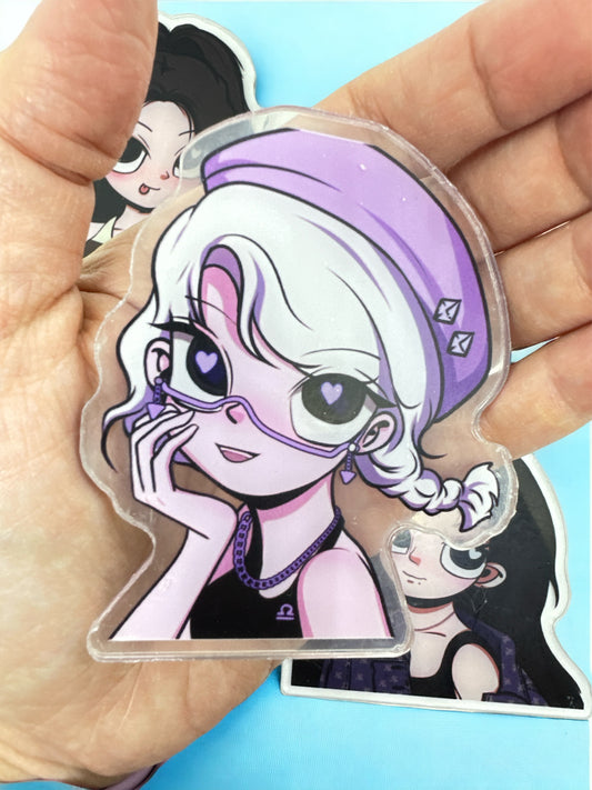 Anime Girl Characters Acrylic Charms for DIY Keychains and Crafts