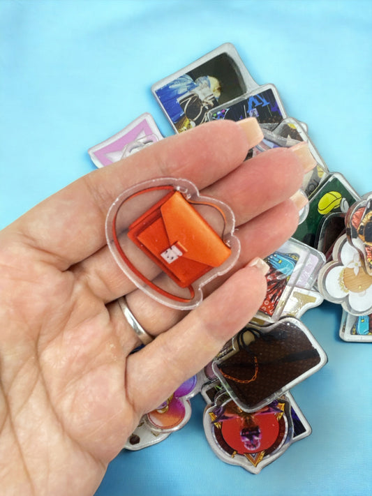 Acrylic Charms for DIY |Fashion Bags Theme | 10 pieces