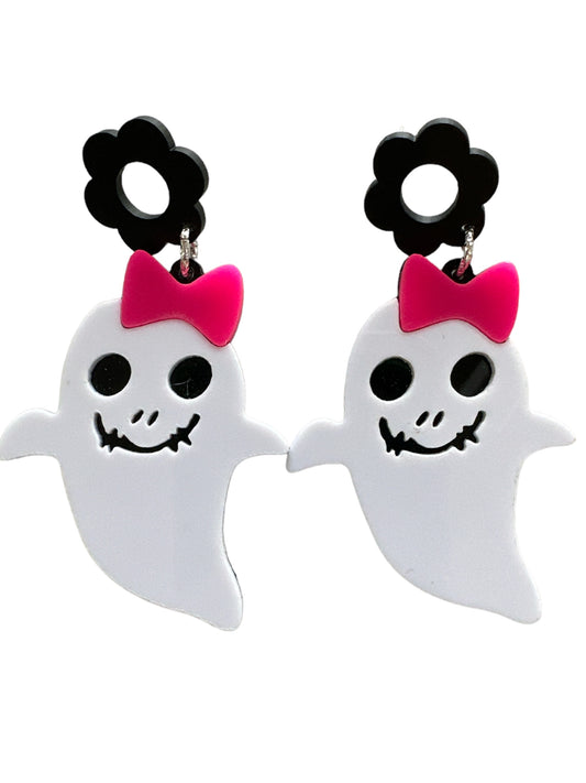 Ghost Costume Accessory, Cute Dangle for Halloween, Gift for Girls