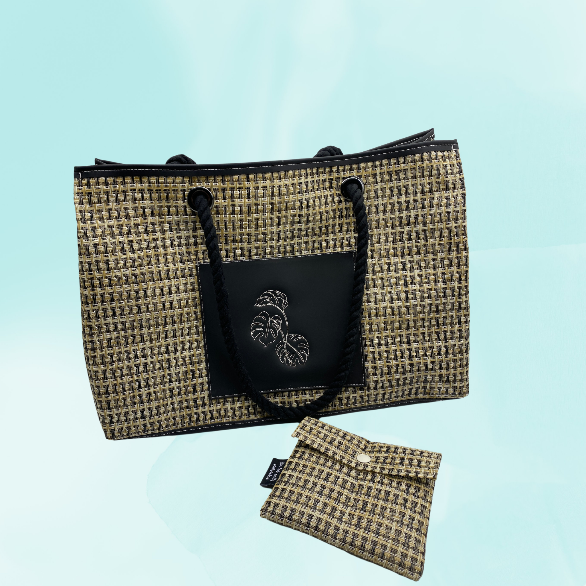 Gold Stripe Weekender Bag Designer Beach Bag Yoga Tote Bag 