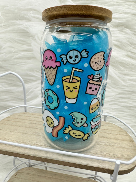 Candy Pop Kawaii Glass Can Beverage Cup