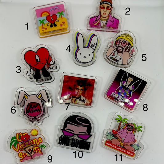 Unique paper clips, colorful cute clips for school or office, shape clips, clips for school papers or office Bad Bunny