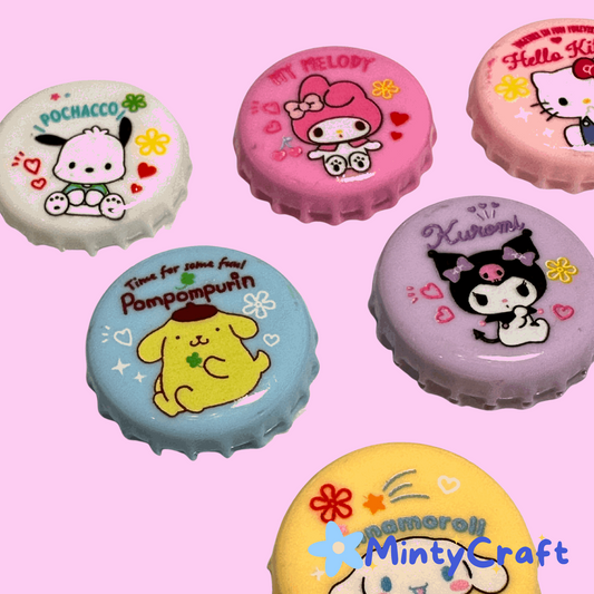 Kawaii Friends Bottle cap Charms