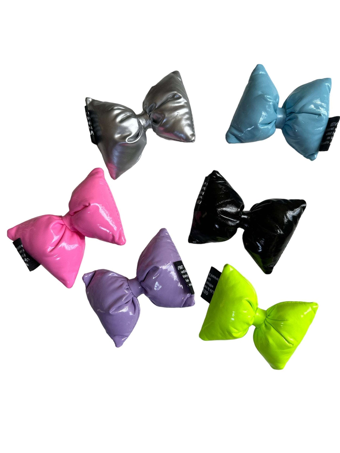 Neon Pleather Bow