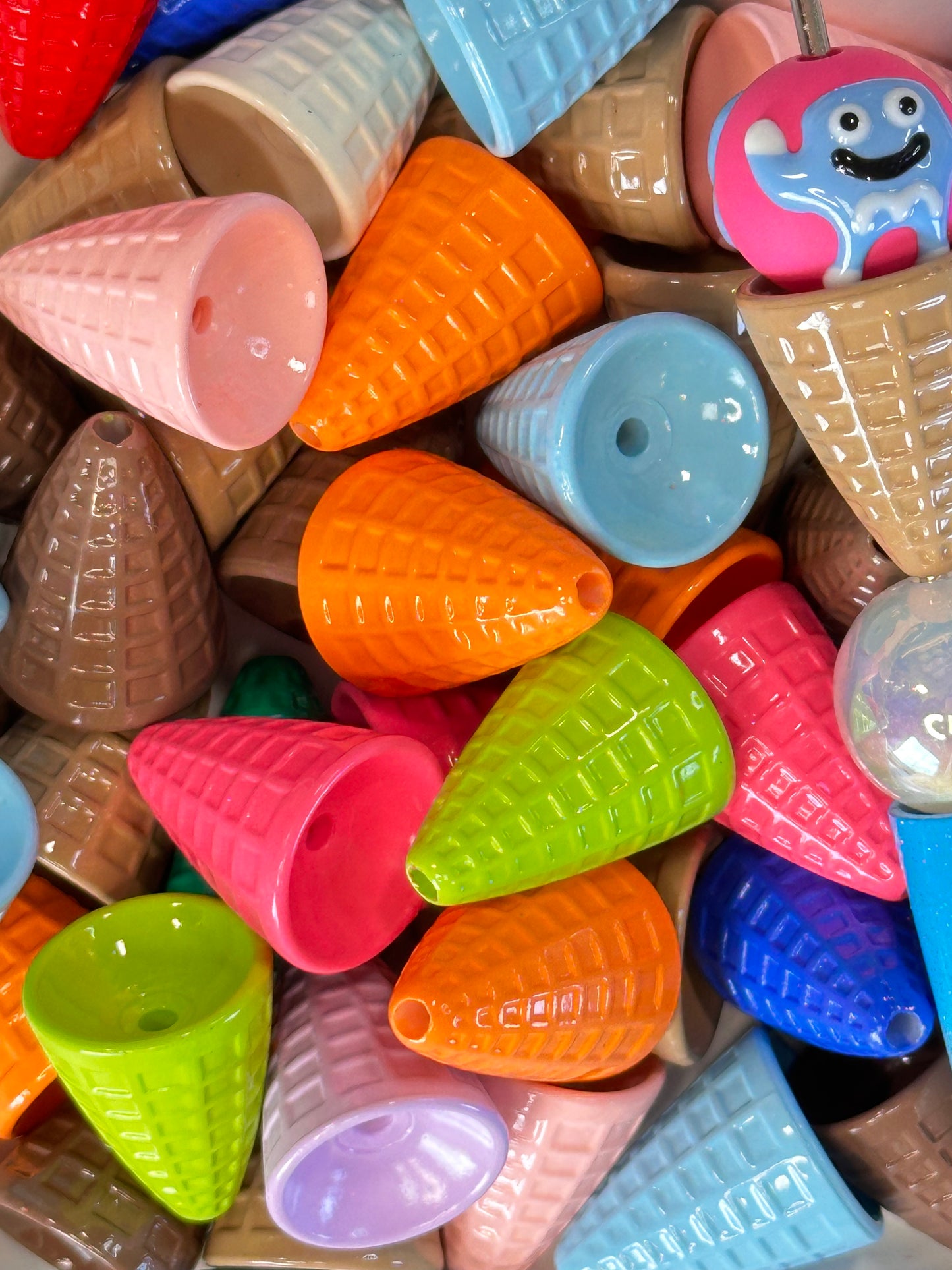 Colorful Cone Shaped Beads