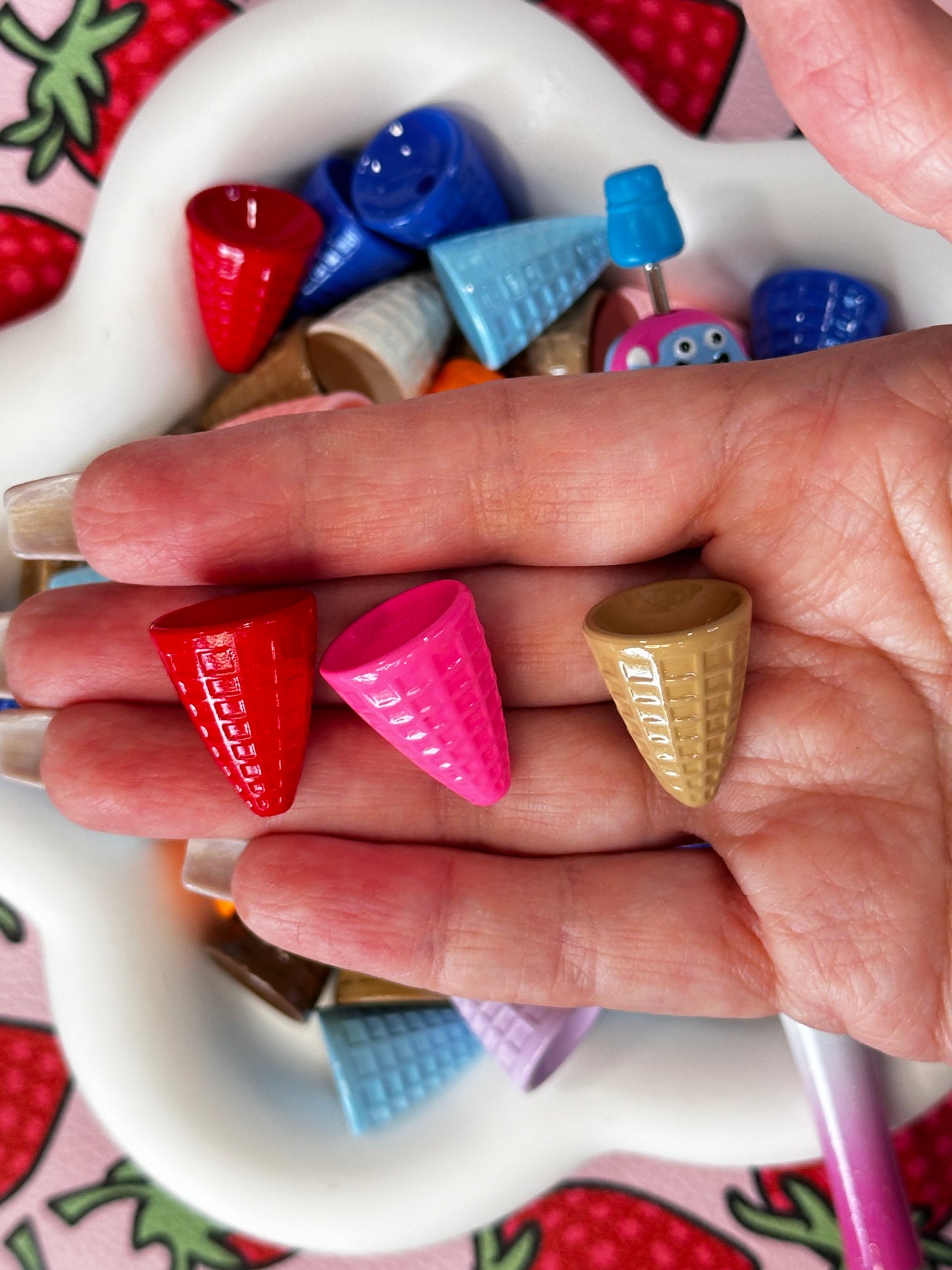 Colorful Cone Shaped Beads