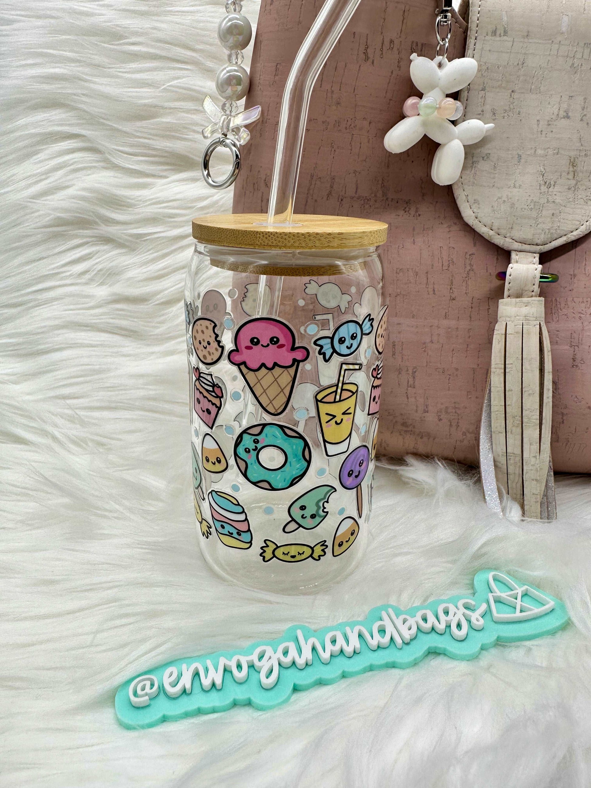 Candy Pop Kawaii Glass Can Beverage Cup