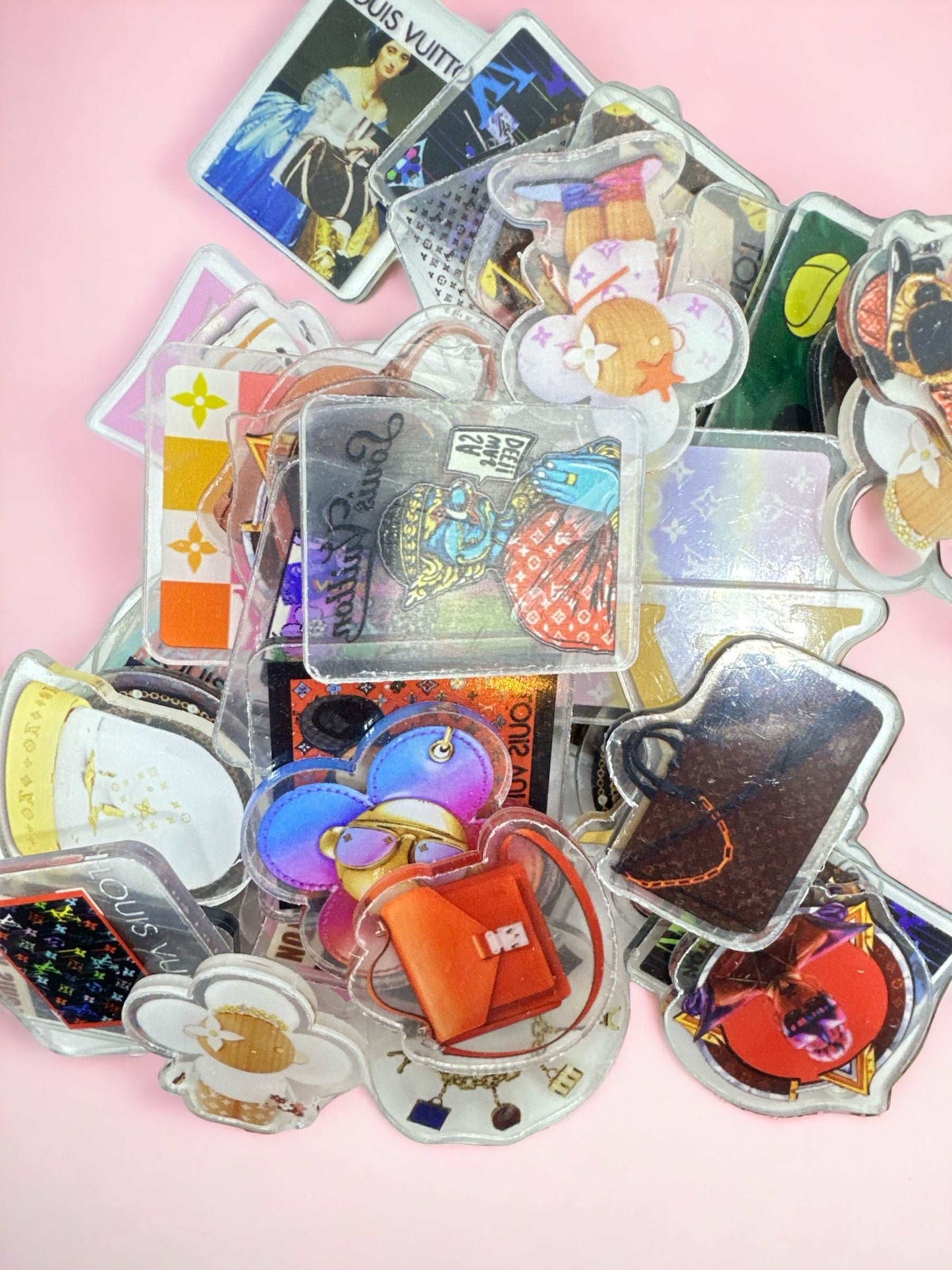 Acrylic Charms for DIY |Fashion Bags Theme | 10 pieces