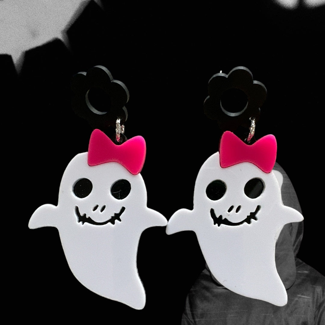 Ghost Costume Accessory, Cute Dangle for Halloween, Gift for Girls