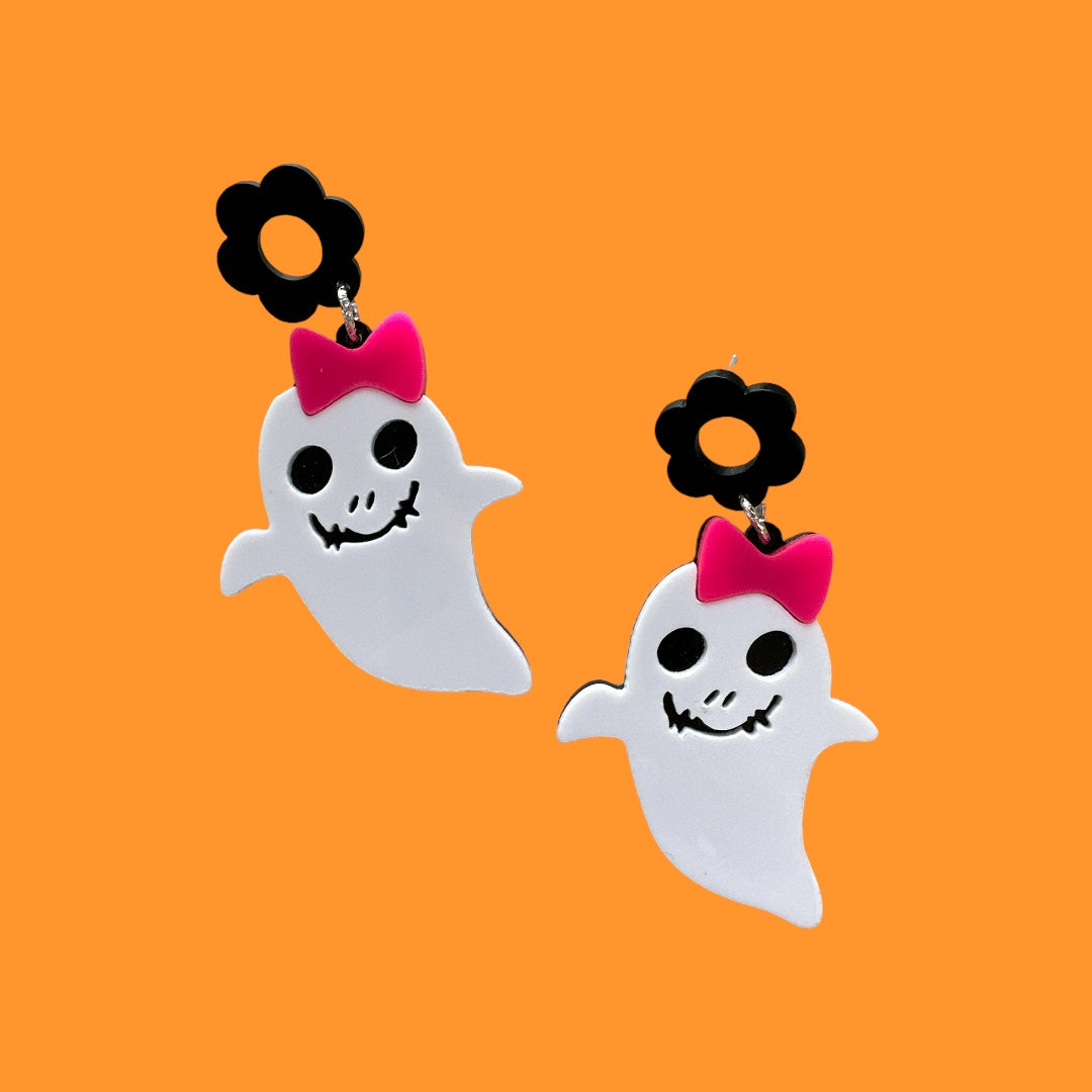 Ghost Costume Accessory, Cute Dangle for Halloween, Gift for Girls