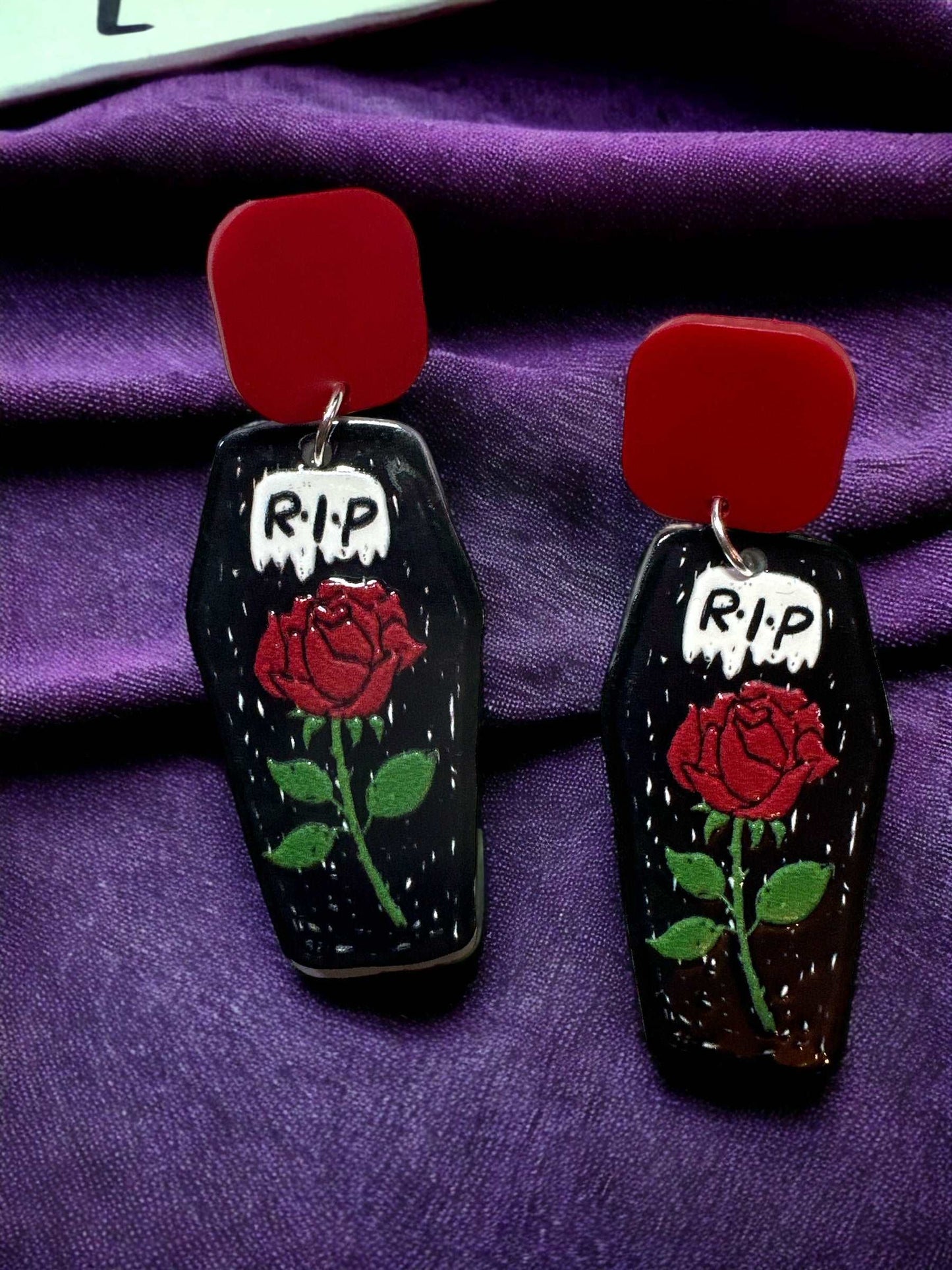 Coffin Costume Accessory, Cute Dangle for Halloween, Gift for Girls