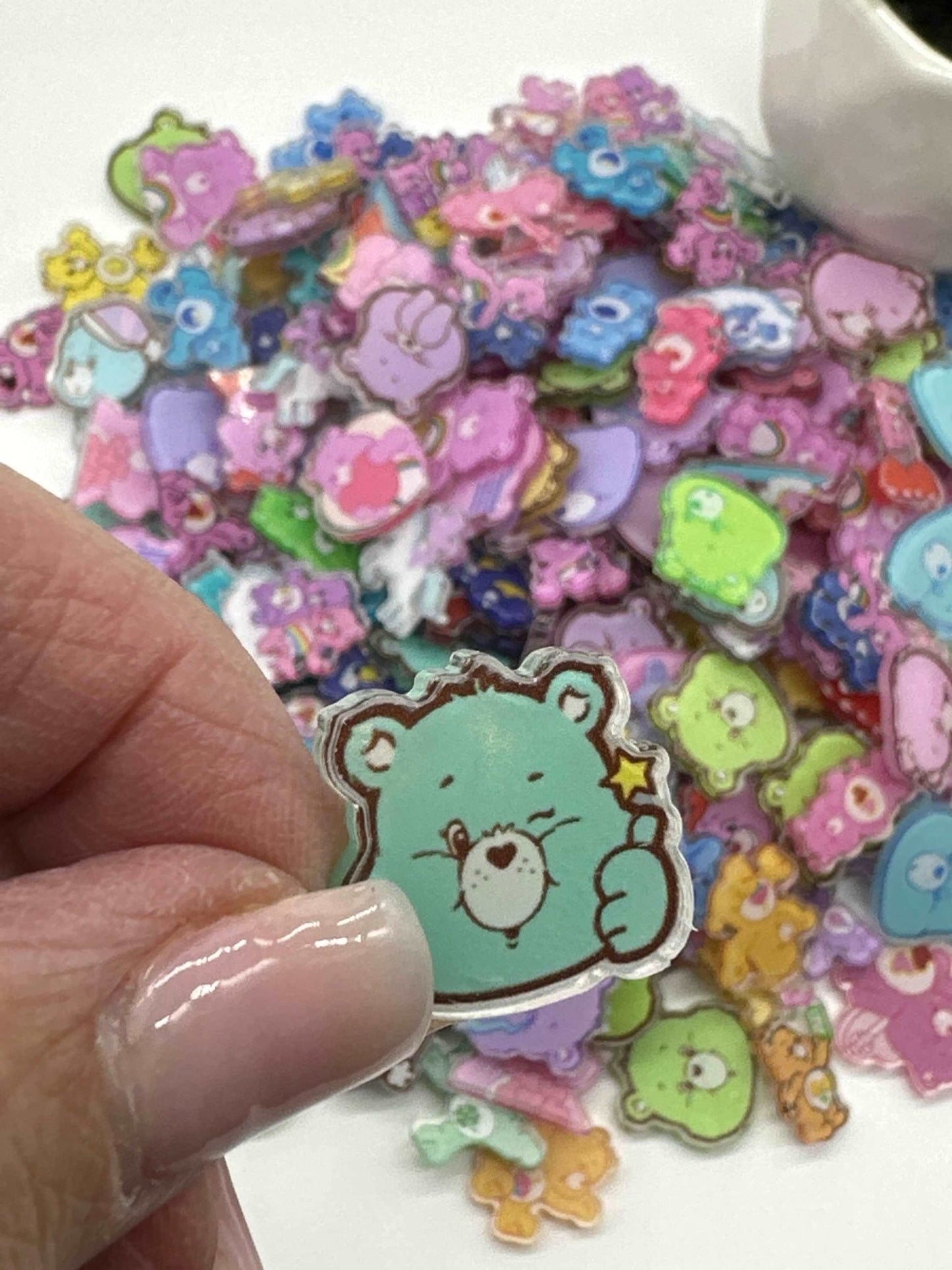 Acrylic Charms for DIY | Carebears Theme | 20 pieces - Envoga Handbags