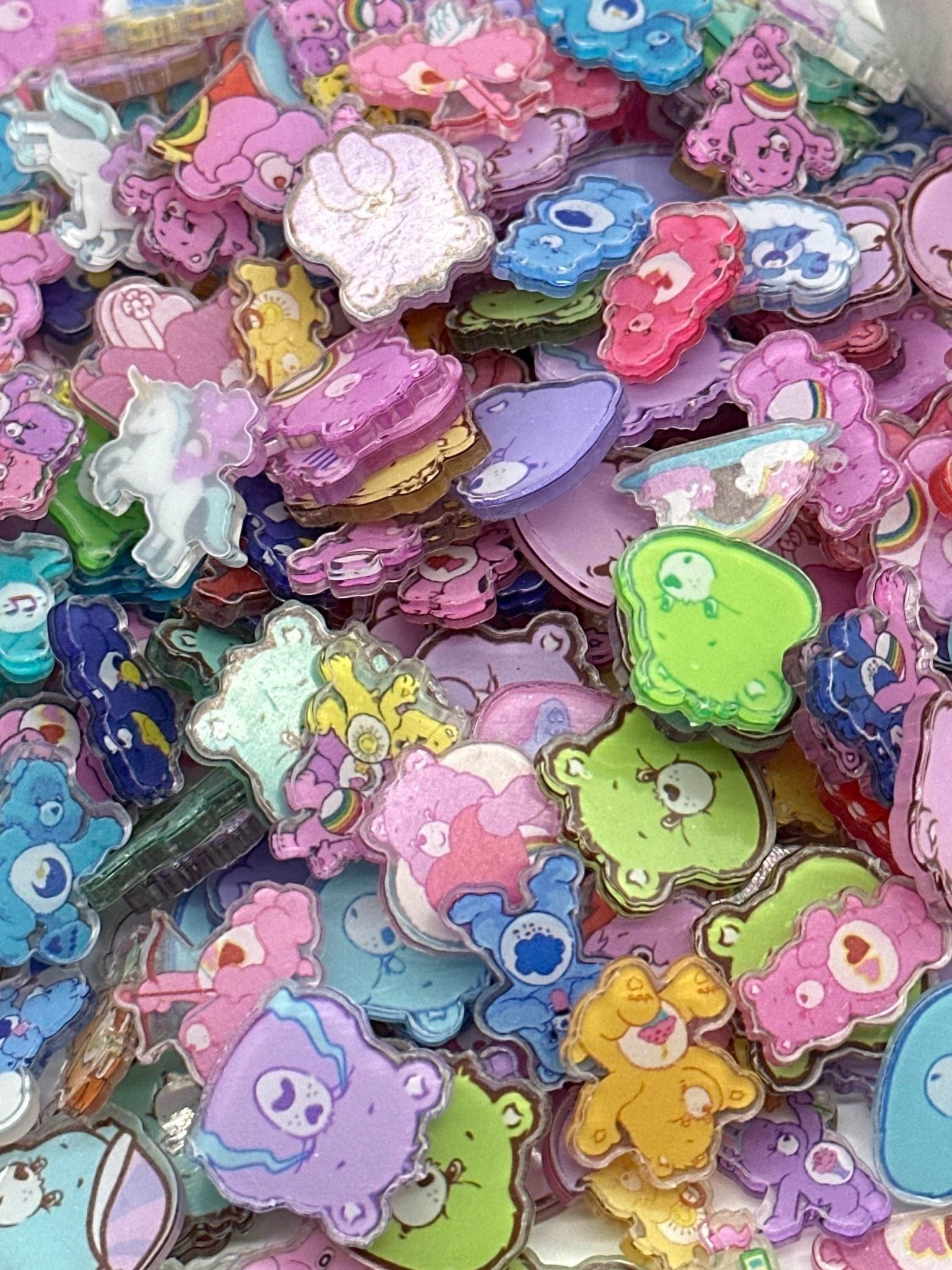 Acrylic Charms for DIY | Carebears Theme | 20 pieces - Envoga Handbags