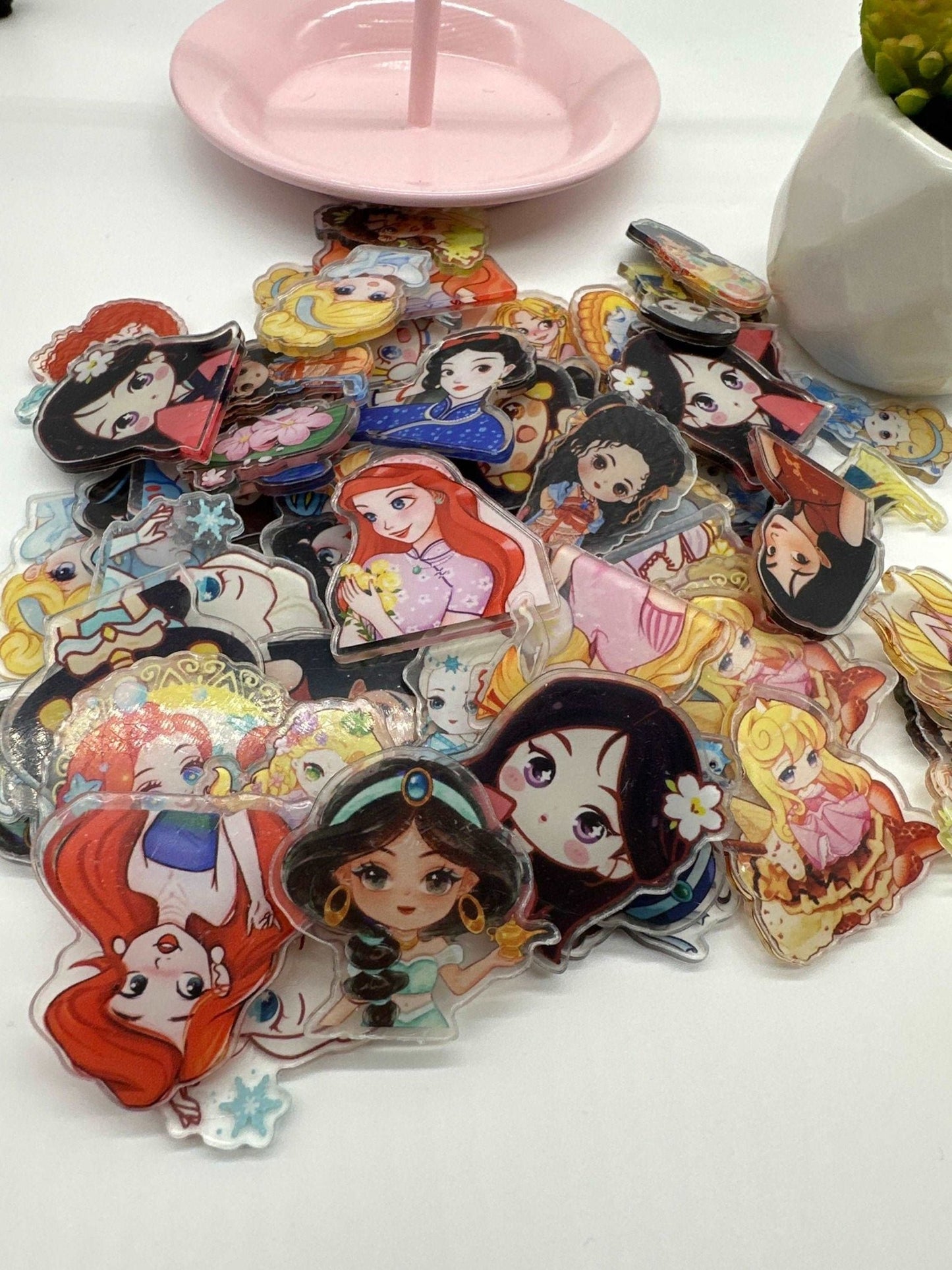 Acrylic Charms for DIY |Girl Theme | 10 pieces - Envoga Handbags