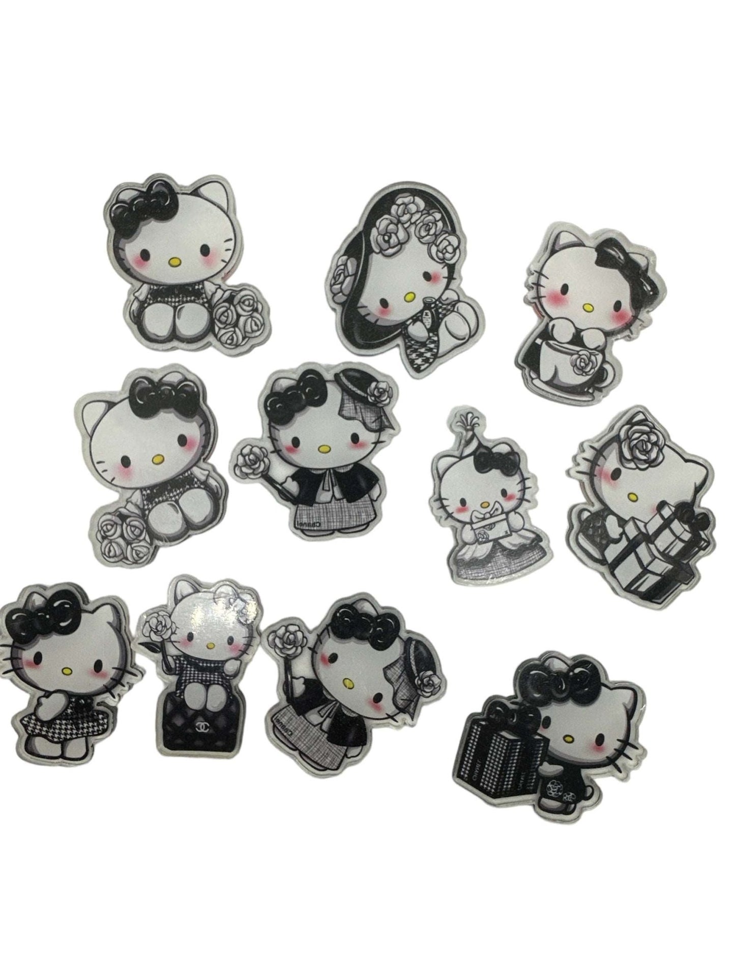 Acrylic Charms for DIY |Kawaii Cat Theme | 8 pieces - Envoga Handbags