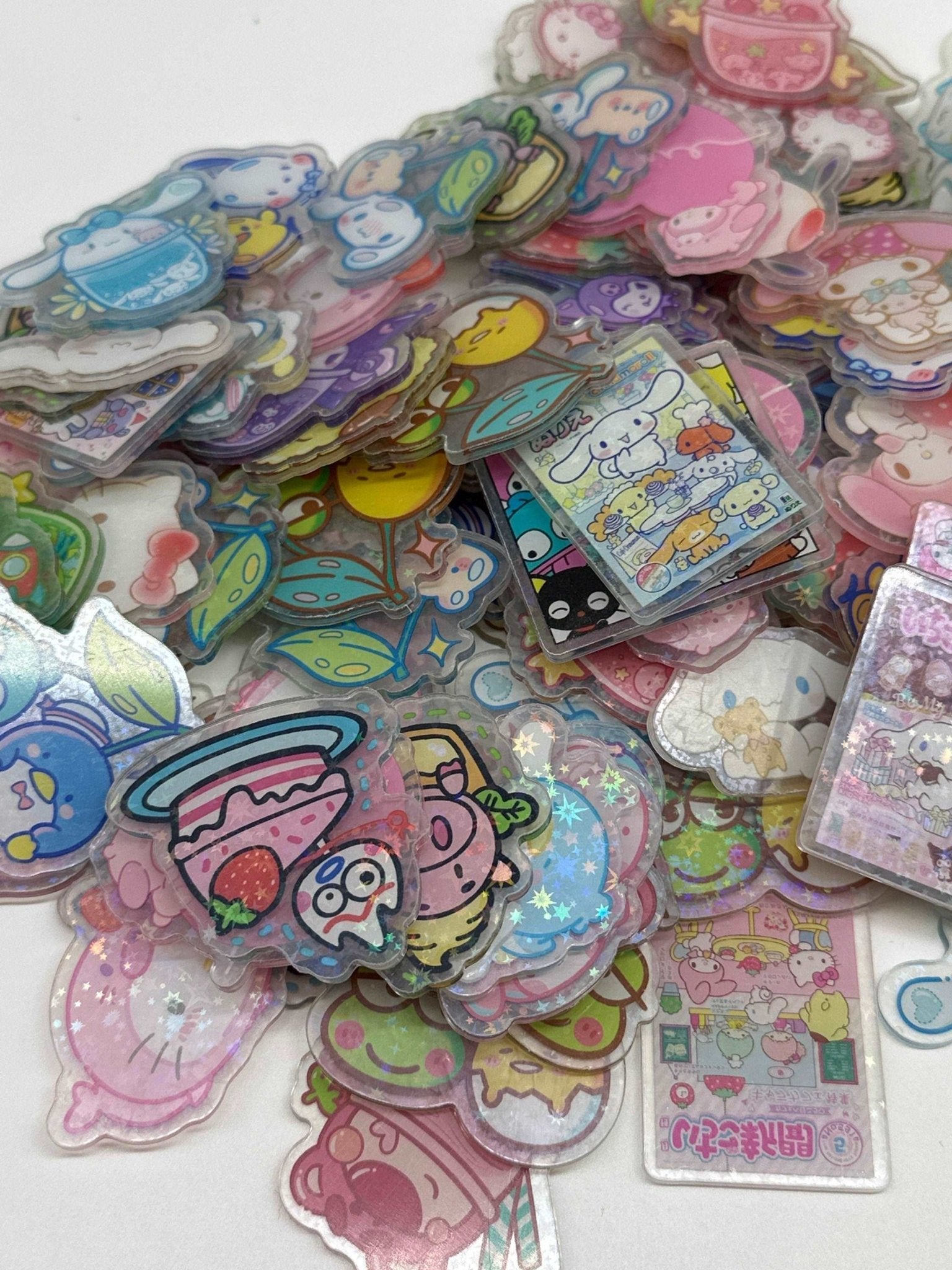 Acrylic Charms for DIY |Kawaii Characters Theme | 10 pieces - Envoga Handbags