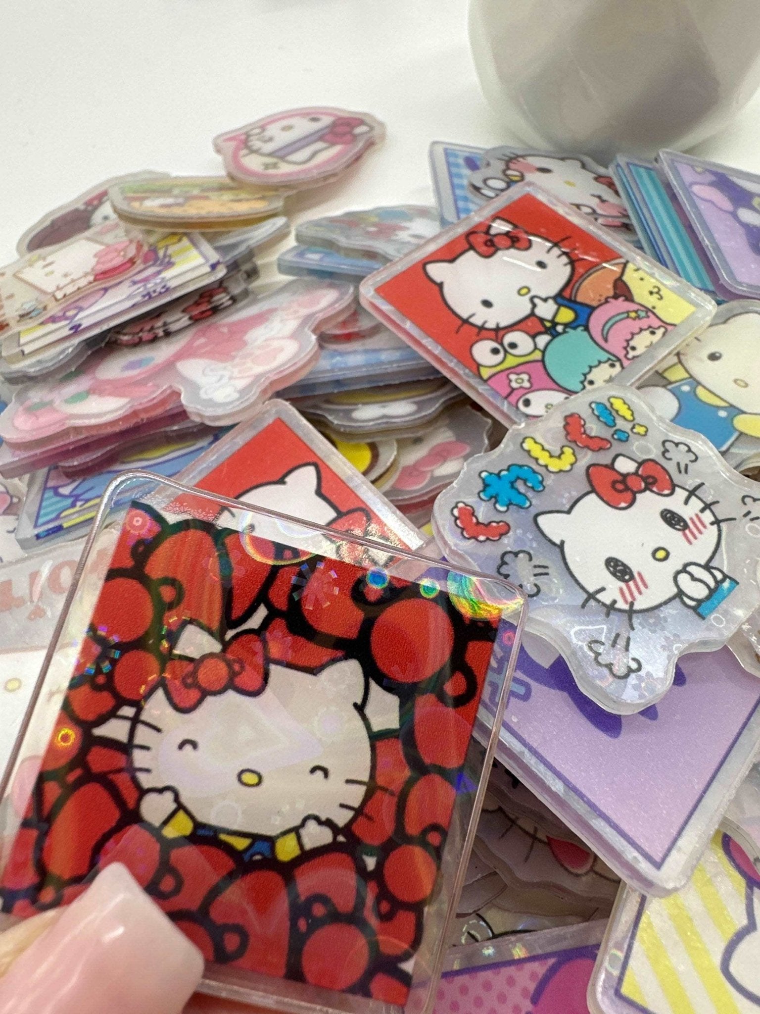 Acrylic Charms for DIY |Kawaii Kitty Cat Theme | 10 pieces - Envoga Handbags