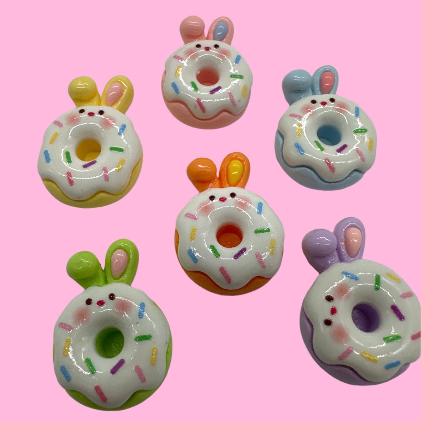 Bunny Donut, Resin Charms - Envoga Handbags