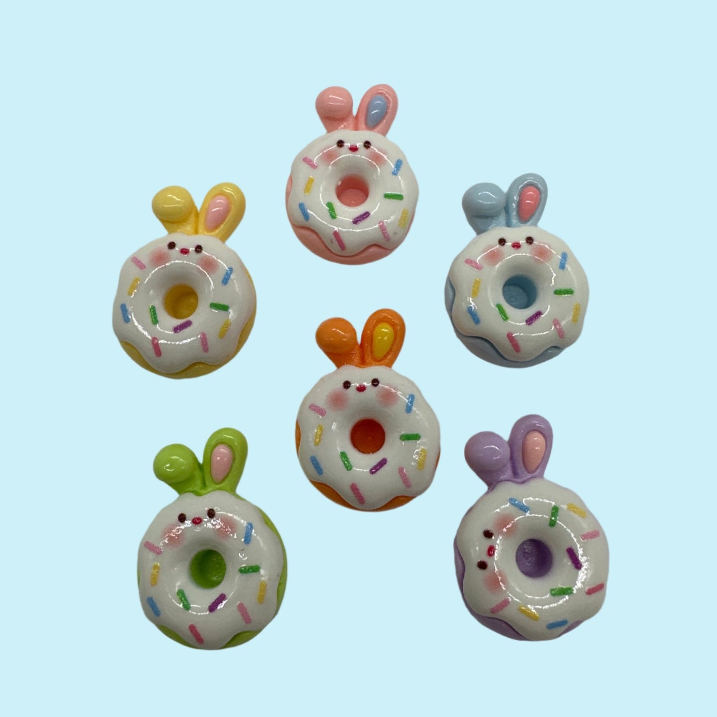 Bunny Donut, Resin Charms - Envoga Handbags