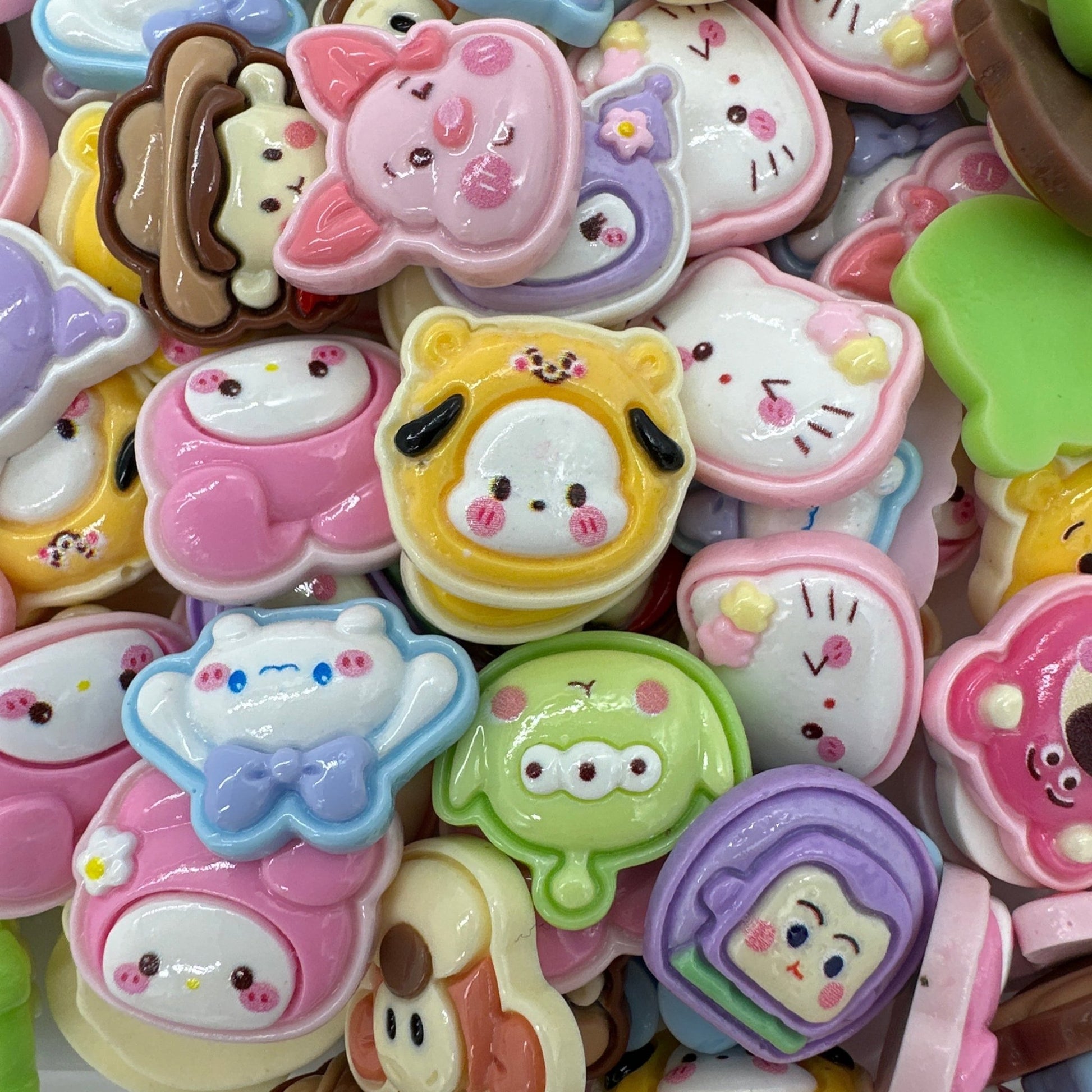 Character Face Resin Charms - Envoga Handbags