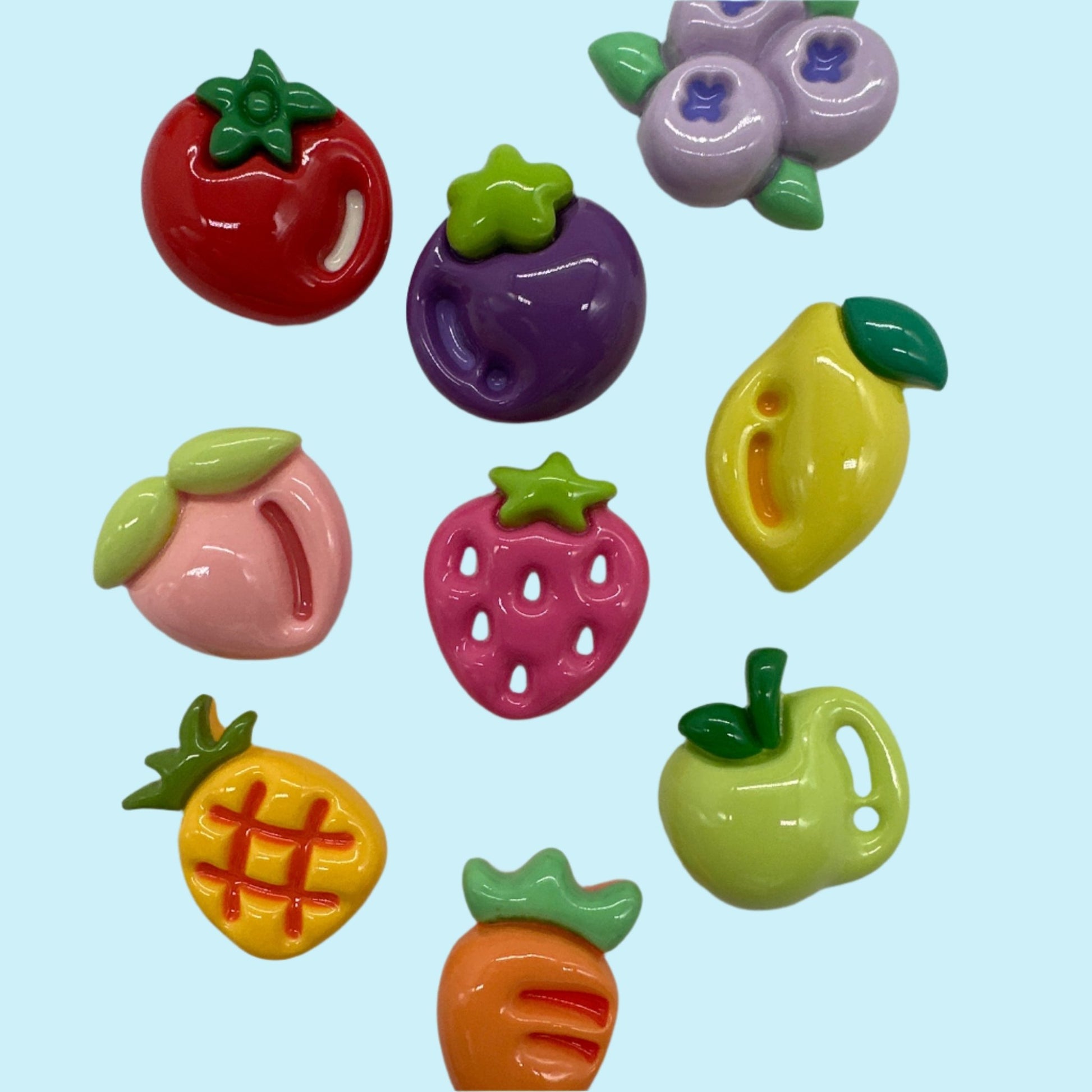 Chubby Fruit Resin Charms - Envoga Handbags