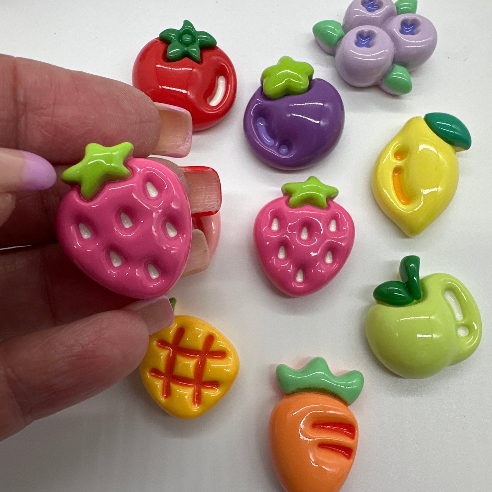 Chubby Fruit Resin Charms - Envoga Handbags