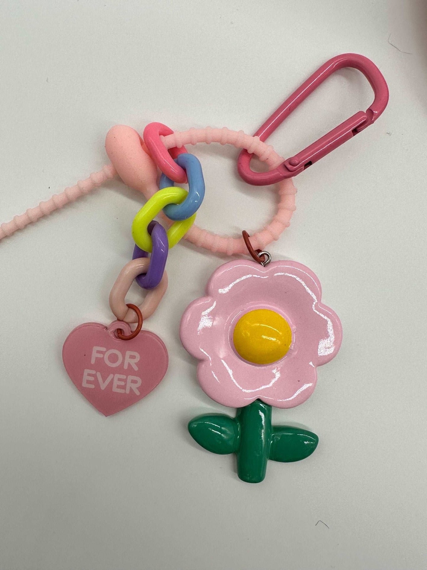 Cute keychain, gifts for daughter, gift for a girlfriend, purse, charm, phone, charm, daisy flower , Envoga Handbags