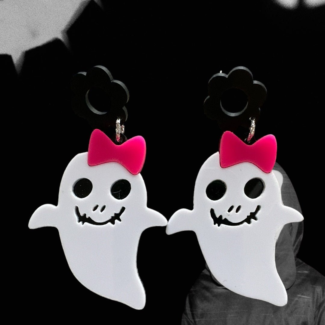 Ghost Costume Accessory, Cute Dangle for Halloween, Gift for Girls - Envoga HandbagsFlatback Charms