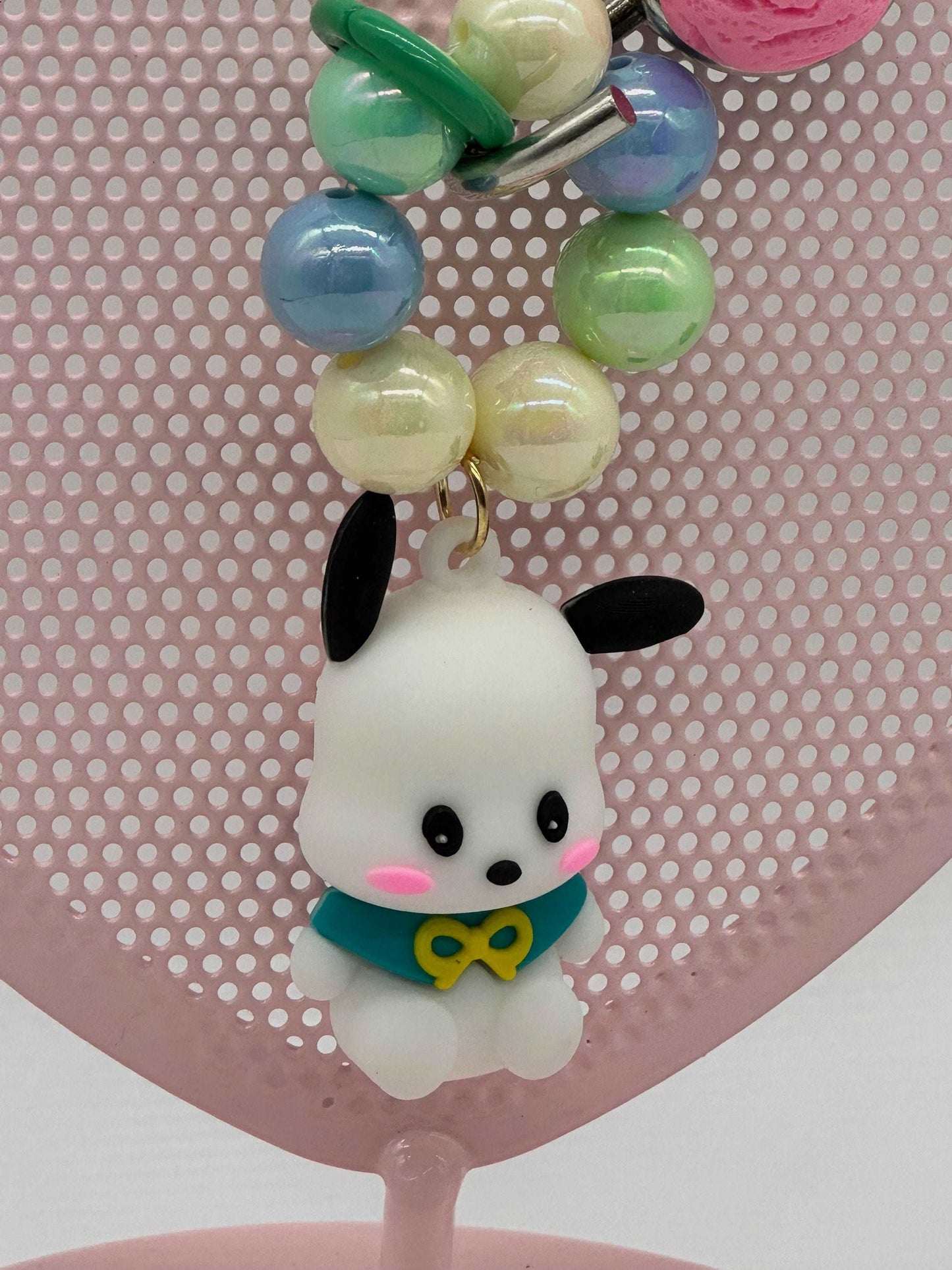 Beaded keychain, gifts for daughter, gift for a girlfriend, purse, charm, phone, charm, kawaii keychain