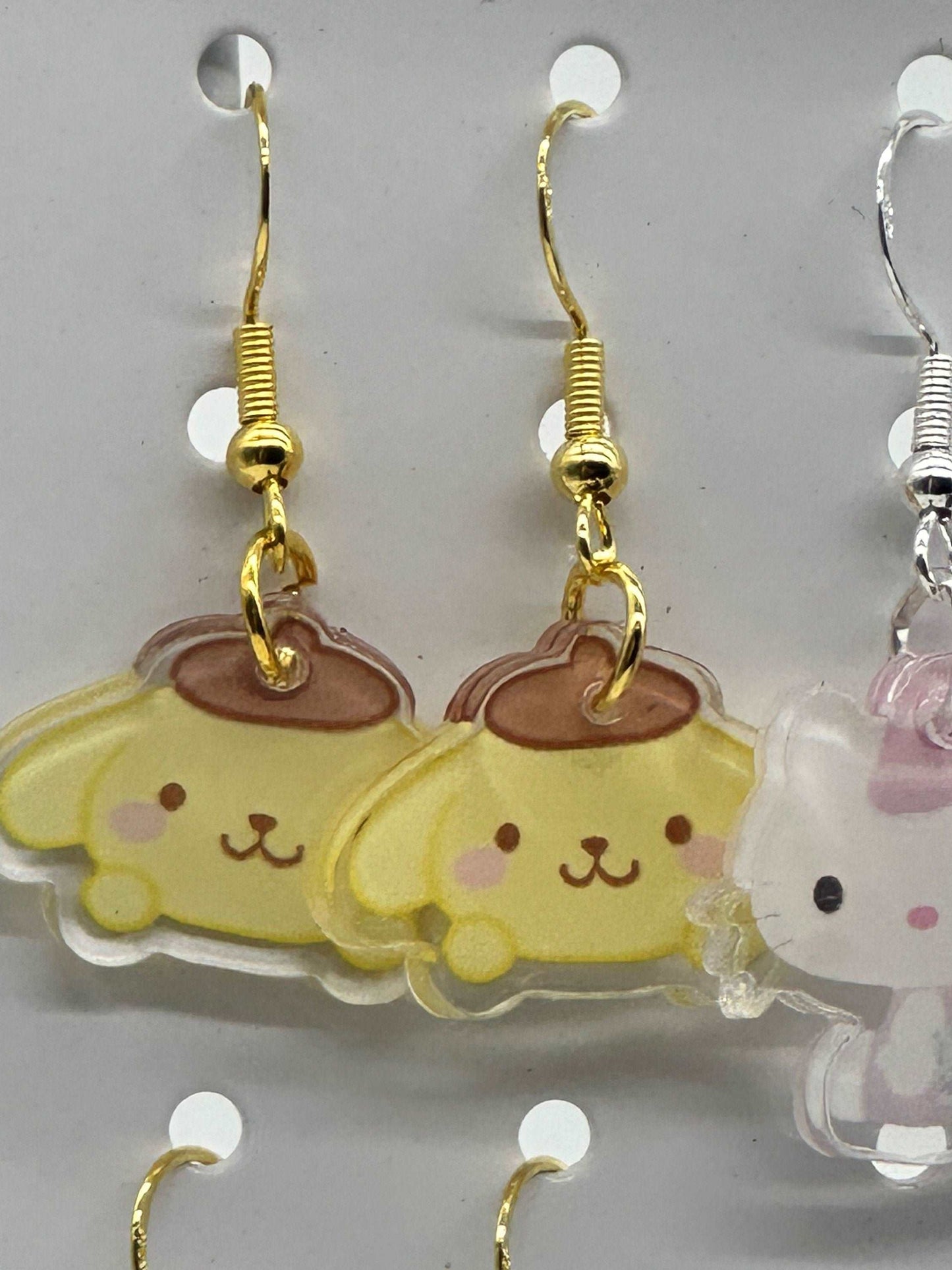 Kawaii Character Earrings, Little Girl Earrings, Cute Dangle Earrings, Gift for Daughter