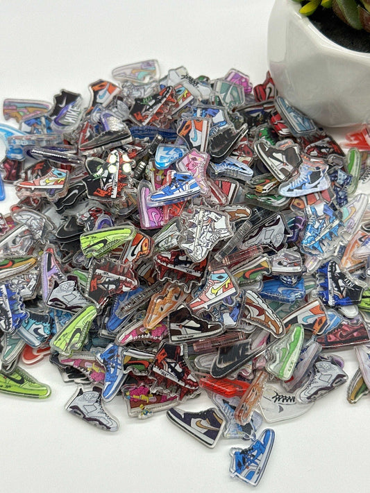 Mystery bag of Acrylic Charms for DIY, Make Keychains, Decorate paperclips, sneakers charms, Random no pick 20 pieces