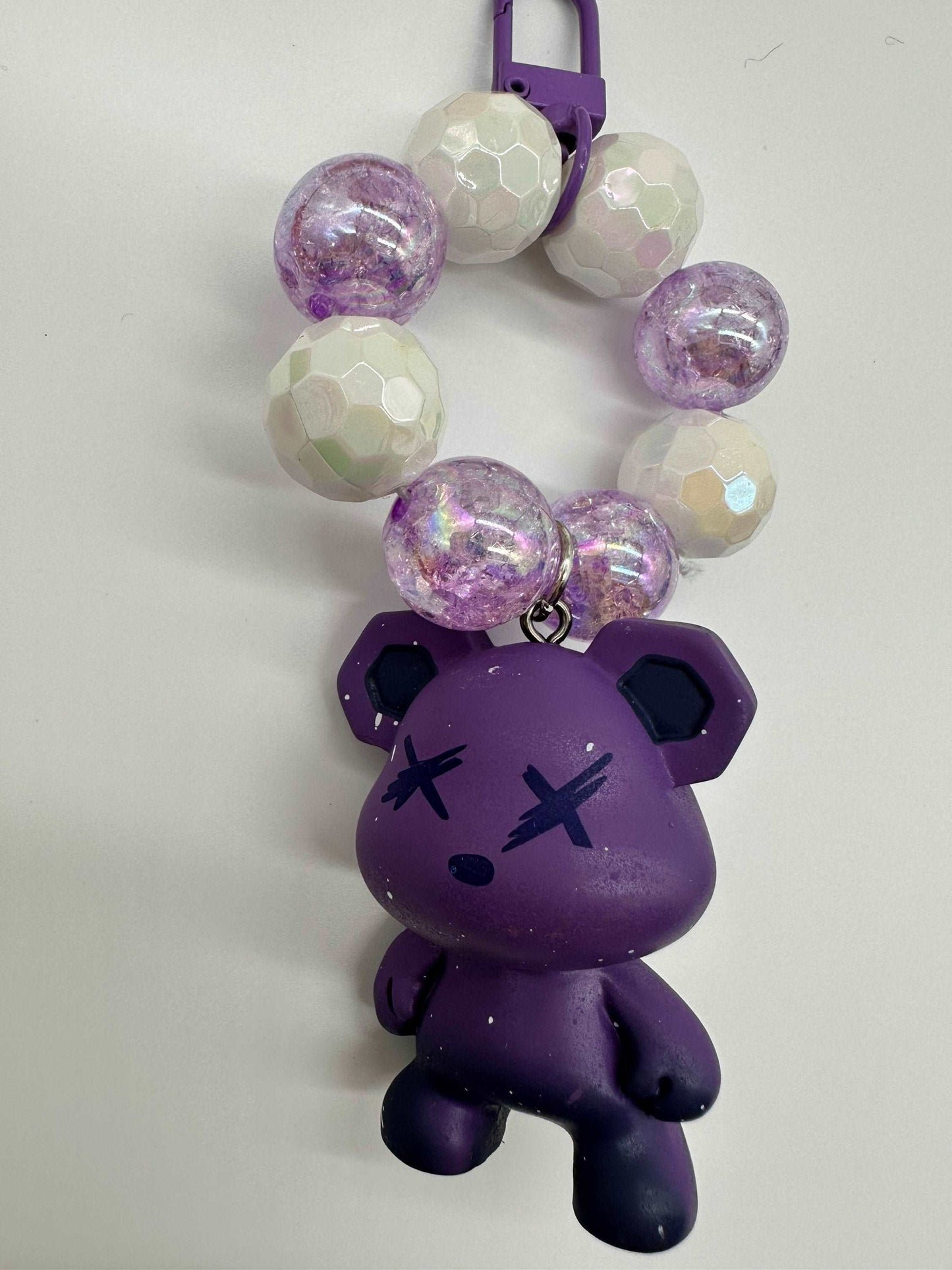 Beaded keychain, gifts for daughter, gift for a girlfriend, purse, charm, phone, charm, laser bear keychain