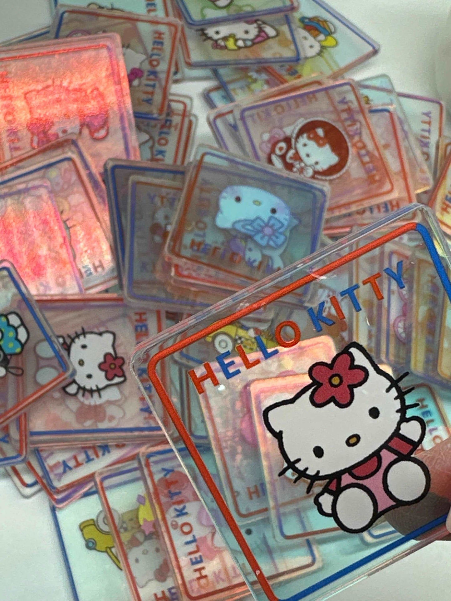 Mystery bag of Acrylic Charms for DIY, Make Keychains, Decorate Paperclips, Kawaii Kitty Theme Random 10 Pieces