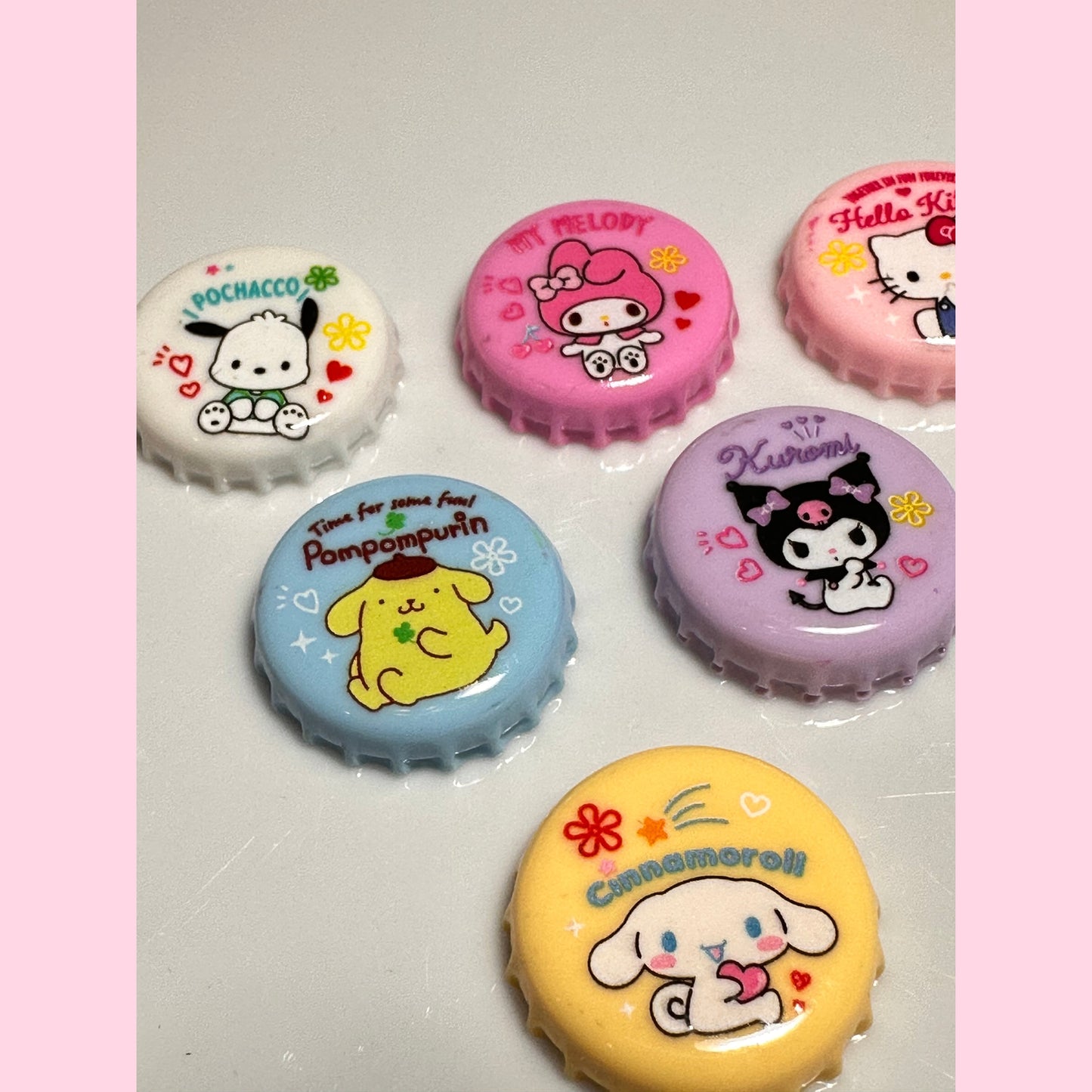 Kawaii Friends Bottle cap Charms