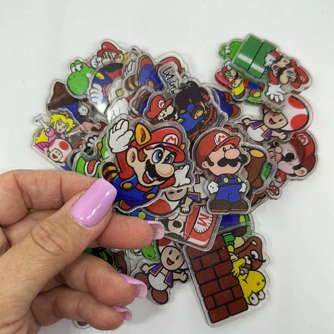 Acrylic Charms for DIY |Video Games Theme | 10 pieces