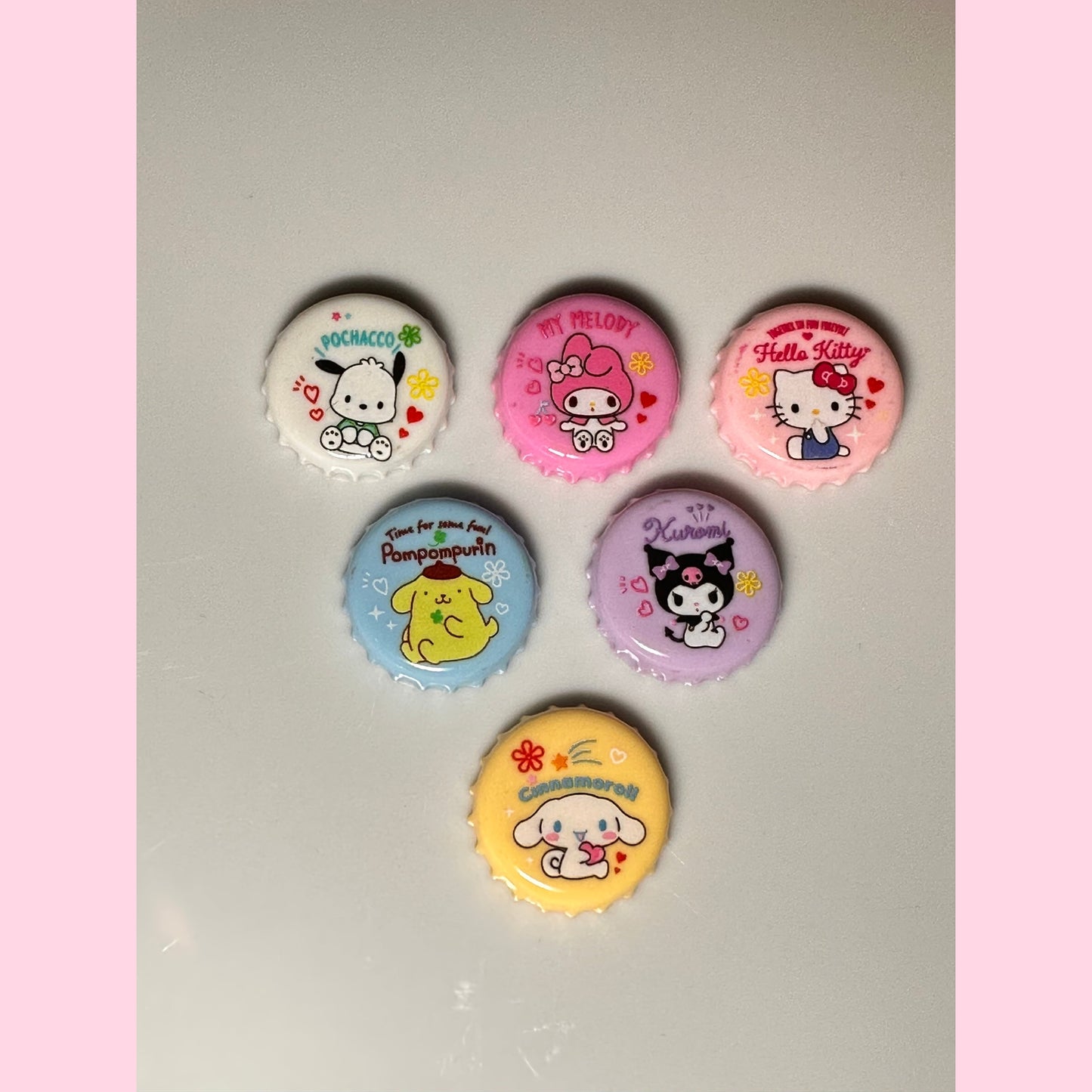 Kawaii Friends Bottle cap Charms