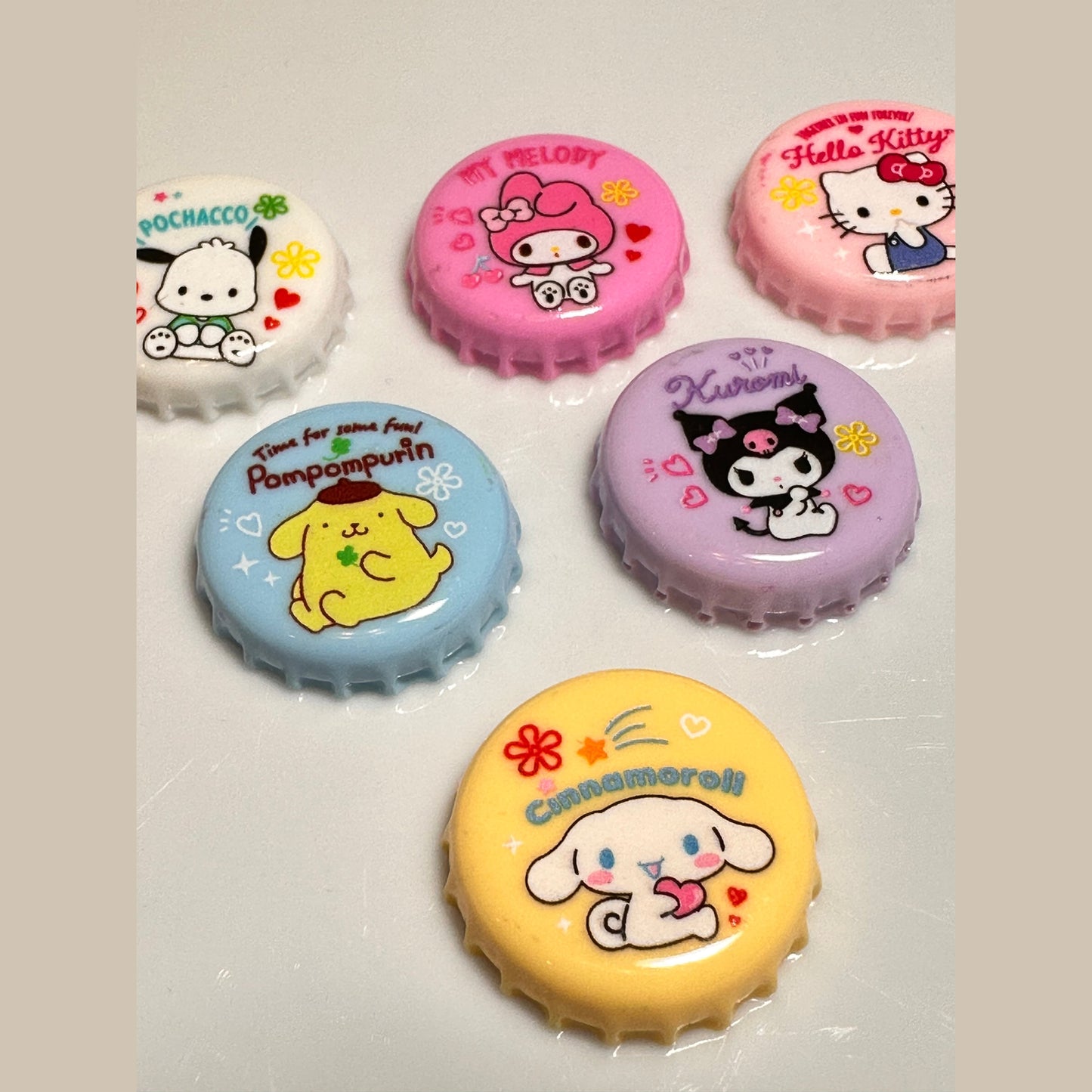 Kawaii Friends Bottle cap Charms