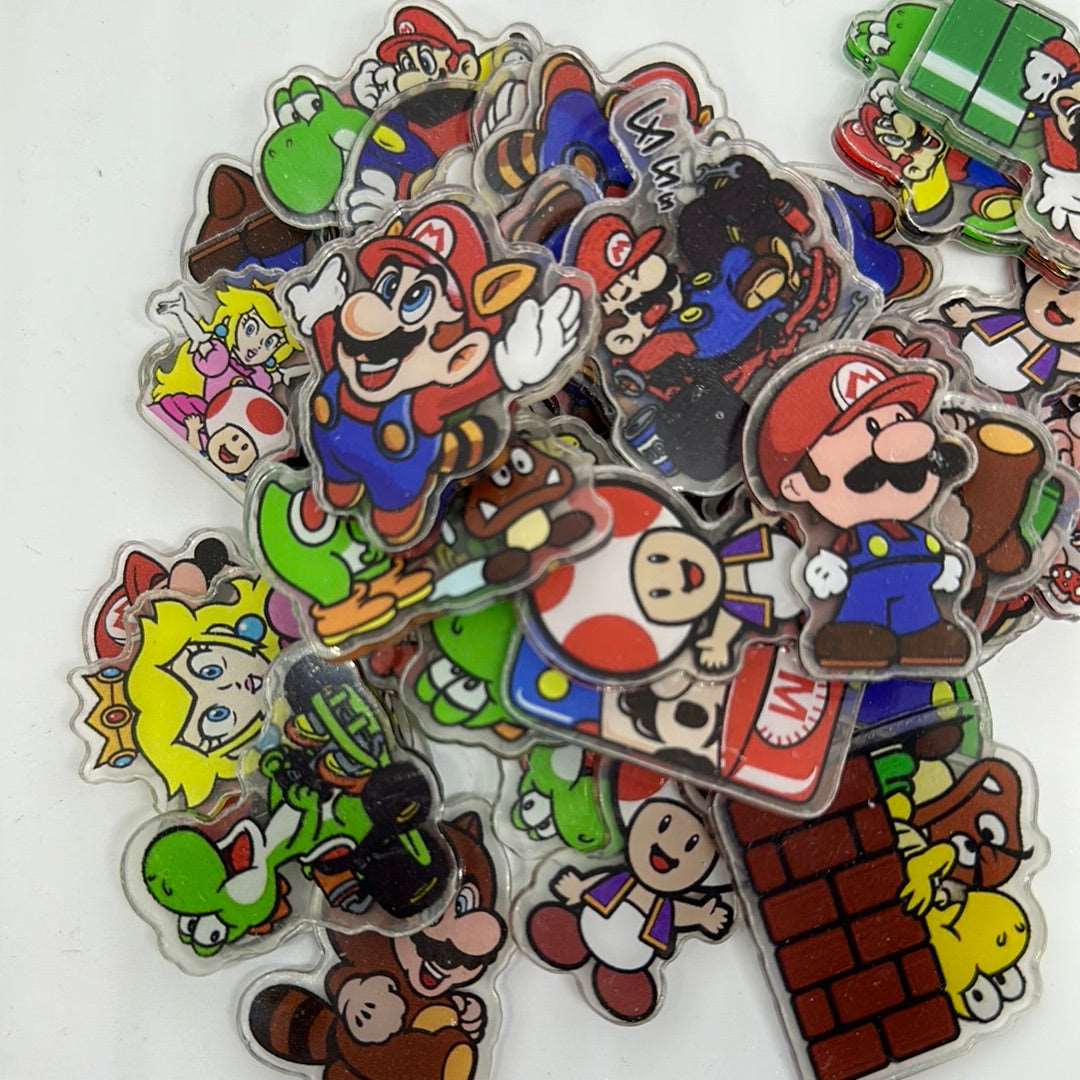 Acrylic Charms for DIY |Video Games Theme | 10 pieces