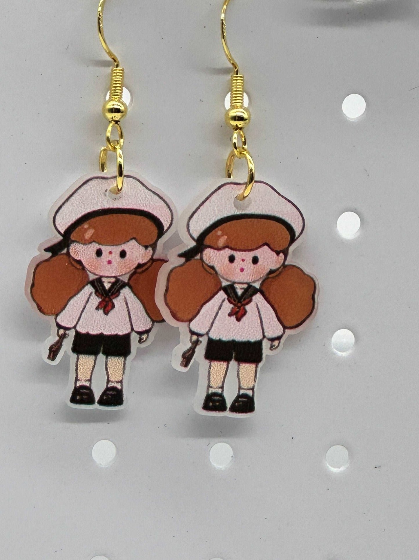 Kawaii Character Earrings, Little Girl Earrings, Cute Dangle Earrings, Gift for Daughter - Envoga Handbags