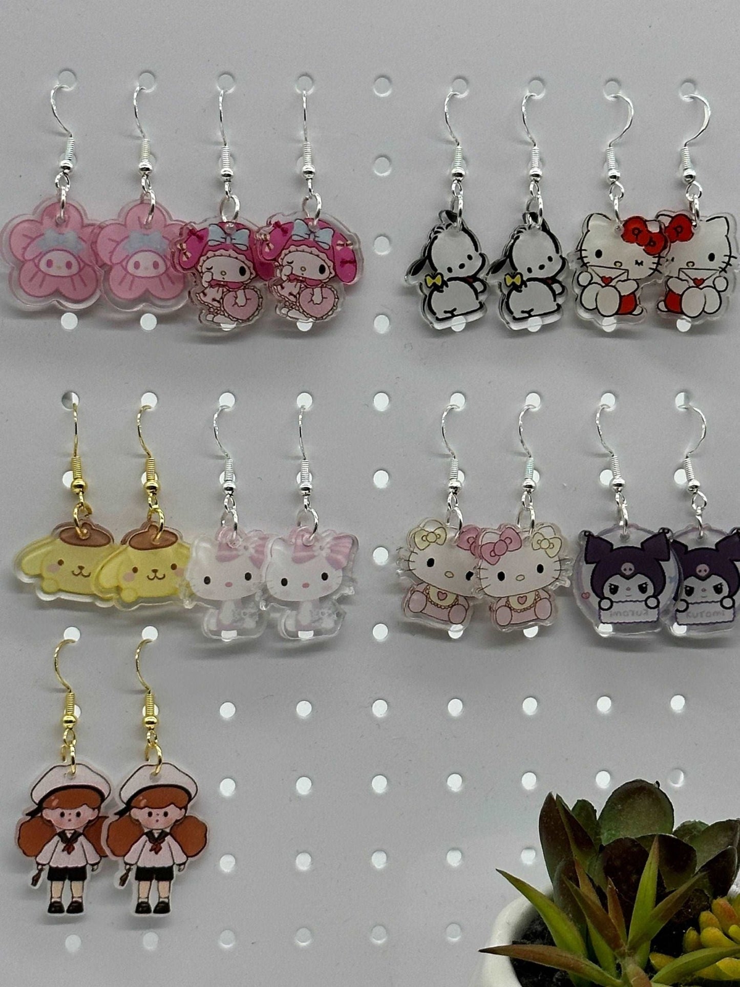 Kawaii Character Earrings, Little Girl Earrings, Cute Dangle Earrings, Gift for Daughter - Envoga Handbags