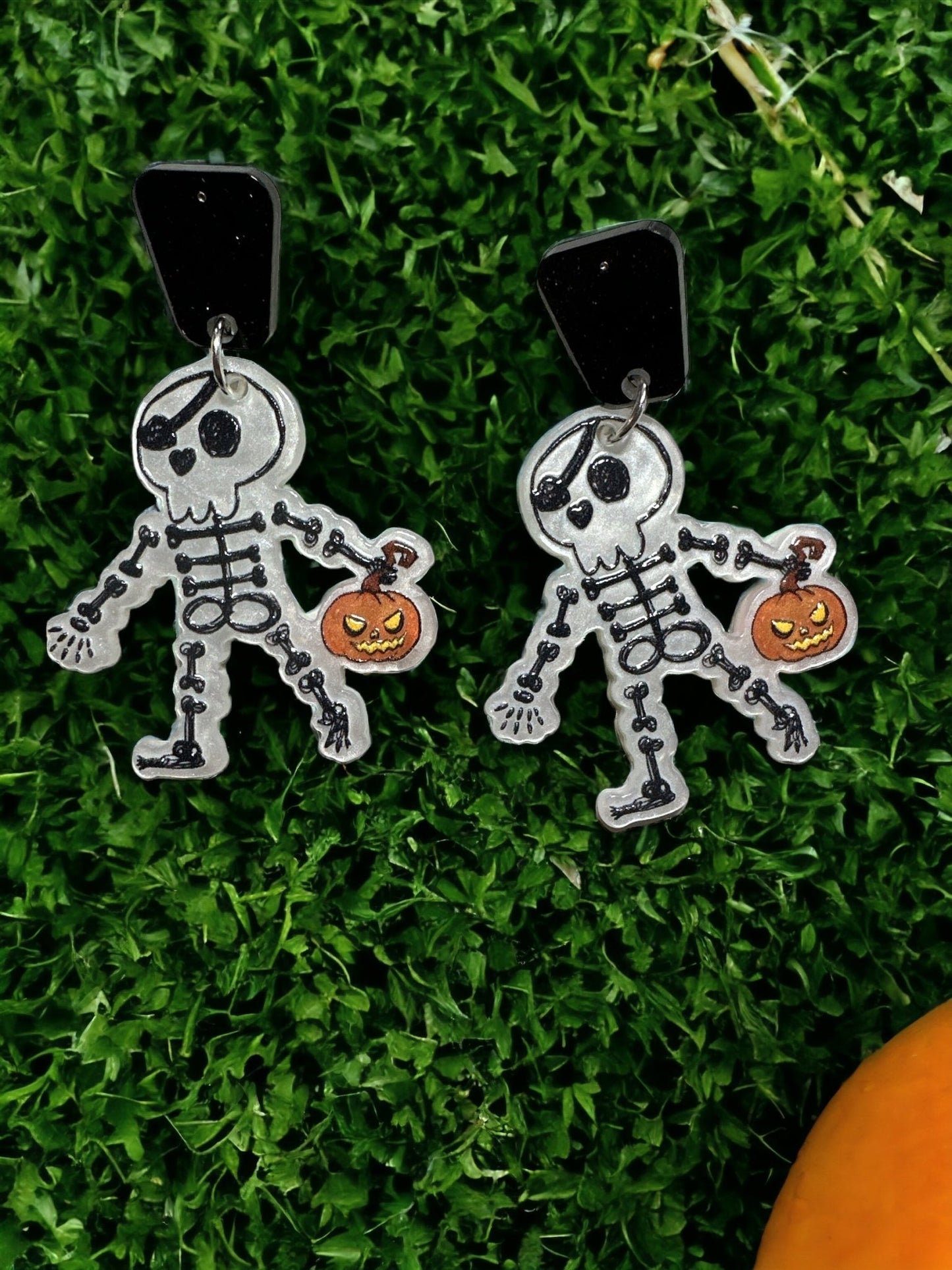 Skeleton Costume Accessory, Cute Dangle for Halloween, Gift for Girls - Envoga HandbagsEarrings