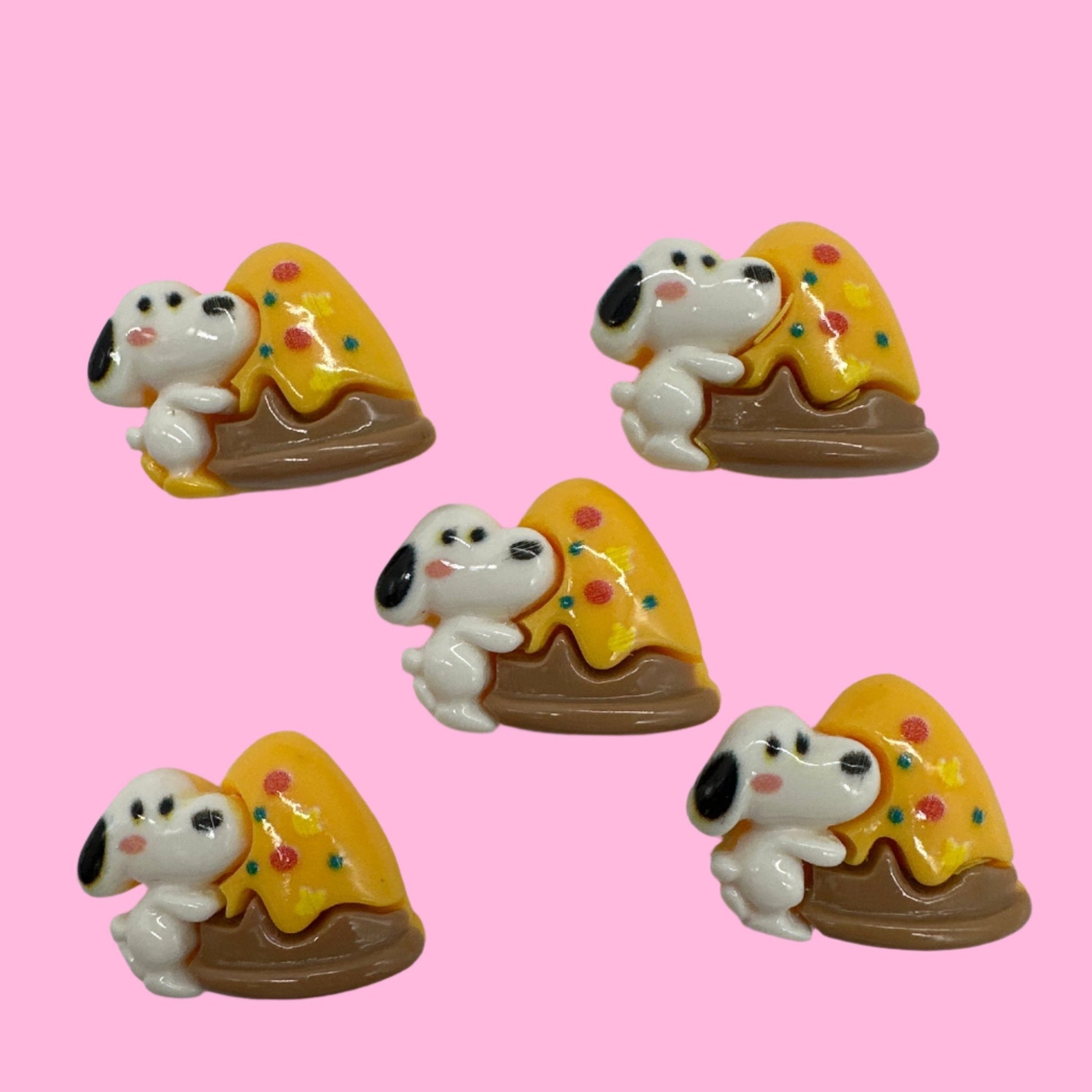 Snoopi Dog Pizza Resin Charms - Envoga Handbags