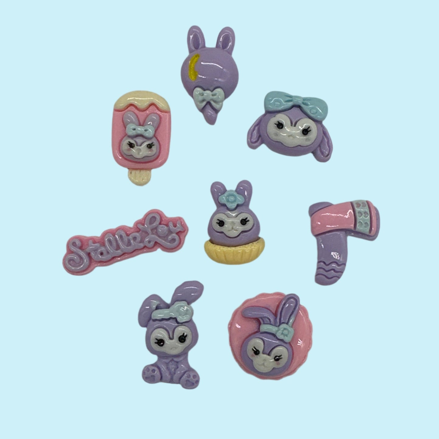 Stella Bunny Resin Charms - Envoga Handbags