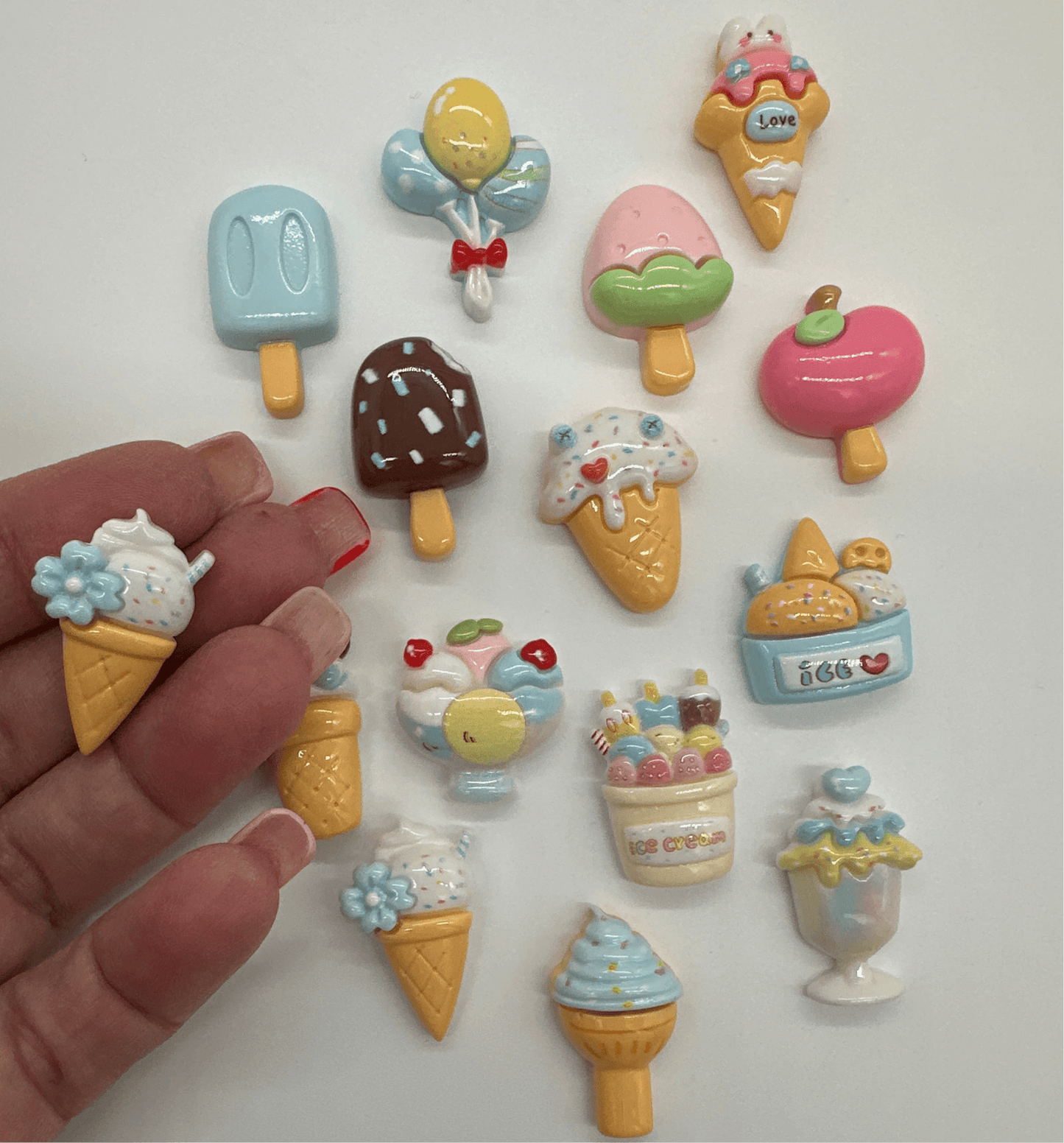 Yummy Ice Cream Treats Resin Charms - Envoga Handbags