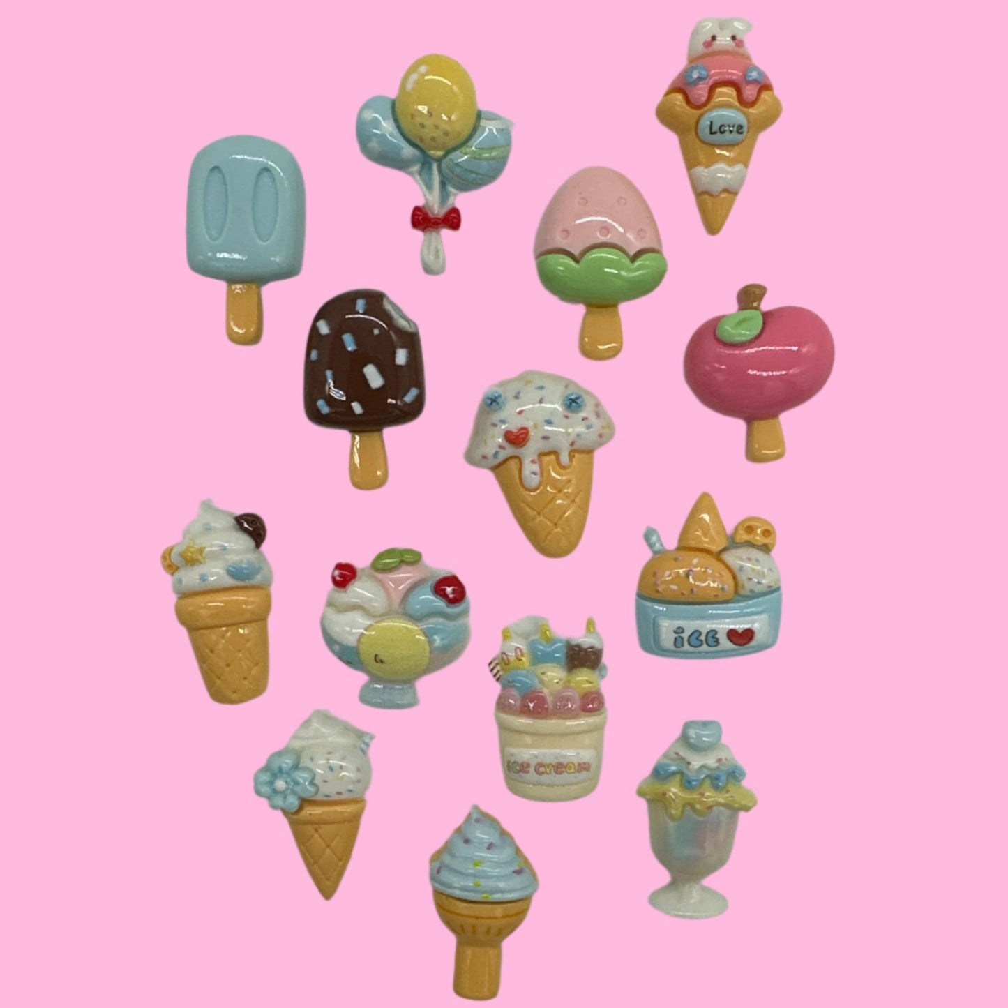 Yummy Ice Cream Treats Resin Charms - Envoga Handbags