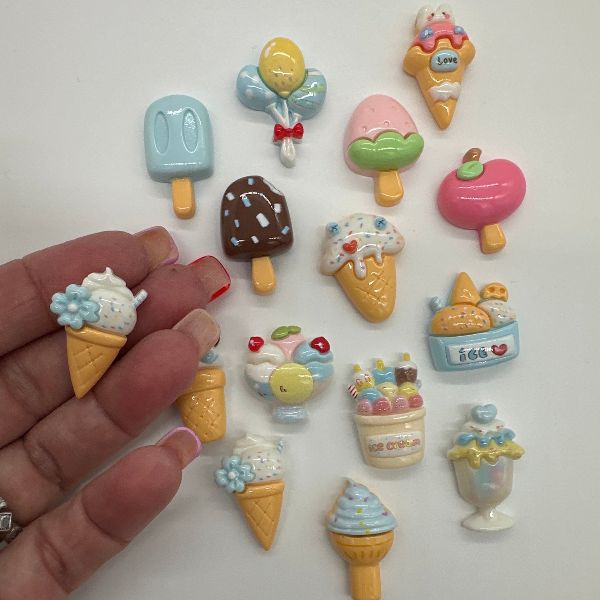 Yummy Ice Cream Treats Resin Charms - Envoga Handbags