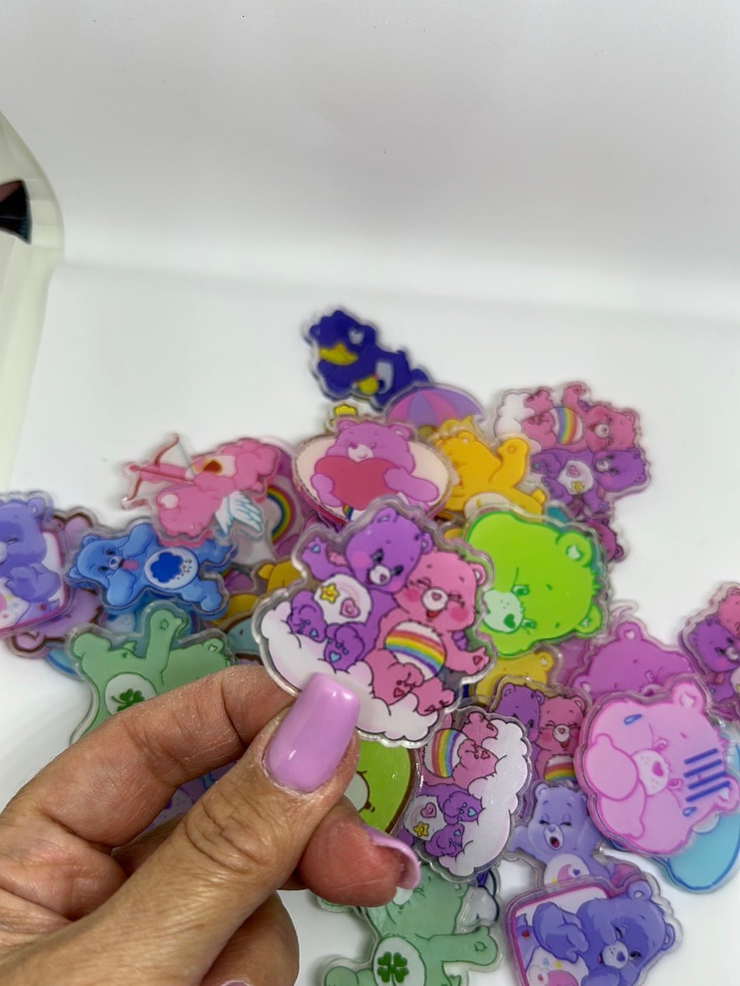 Acrylic Charms for DIY | Care - bears Theme | 10 pieces - Envoga HandbagsFlatback Charms