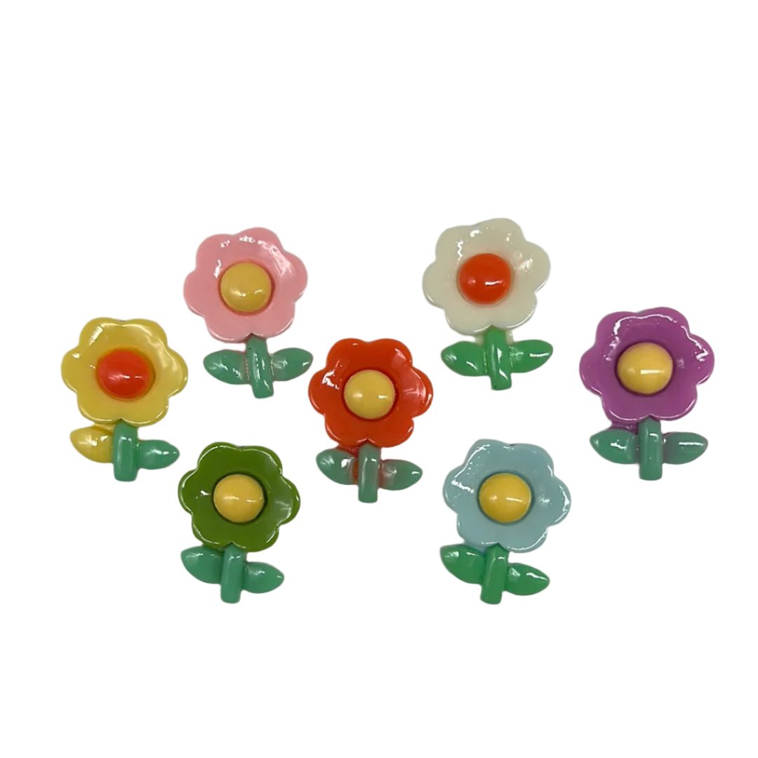 Daisy Flower Flat Back Resin Charms – Perfect for DIY Crafts & Accessories - Envoga Handbags